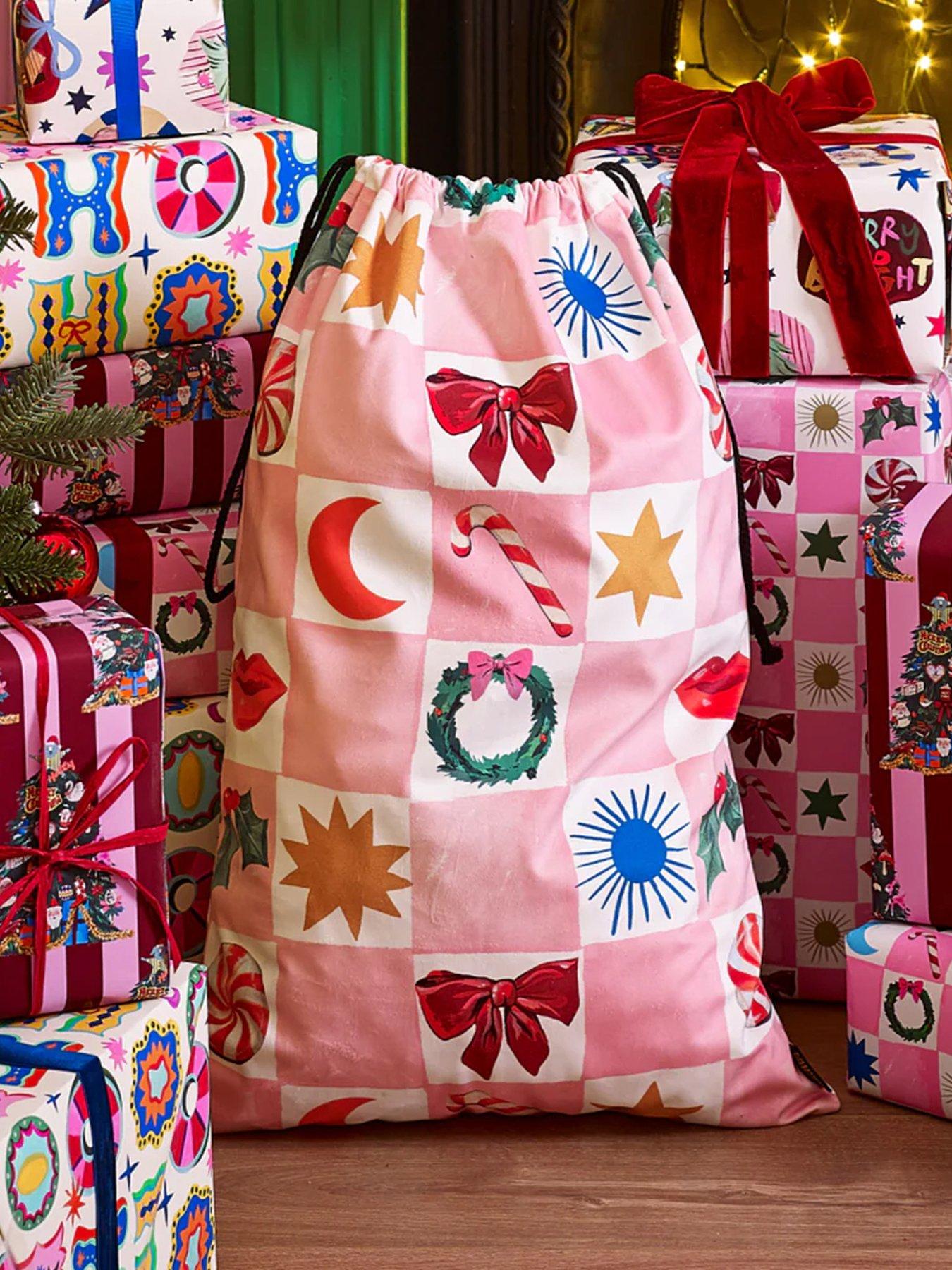 Eleanor Bowmer Christmas Icons Velvet Santa Sack