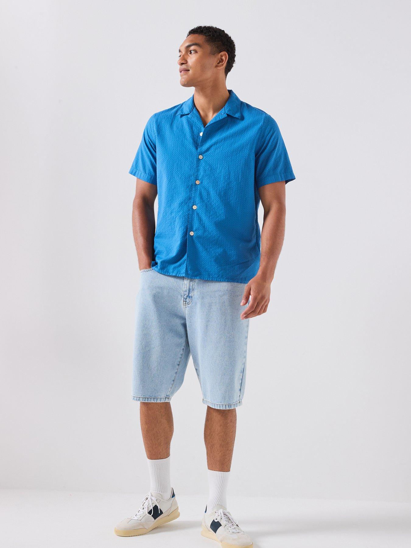 Image 3 of 6 of PS PAUL SMITH Regular Short Sleeve Shirts - Blue