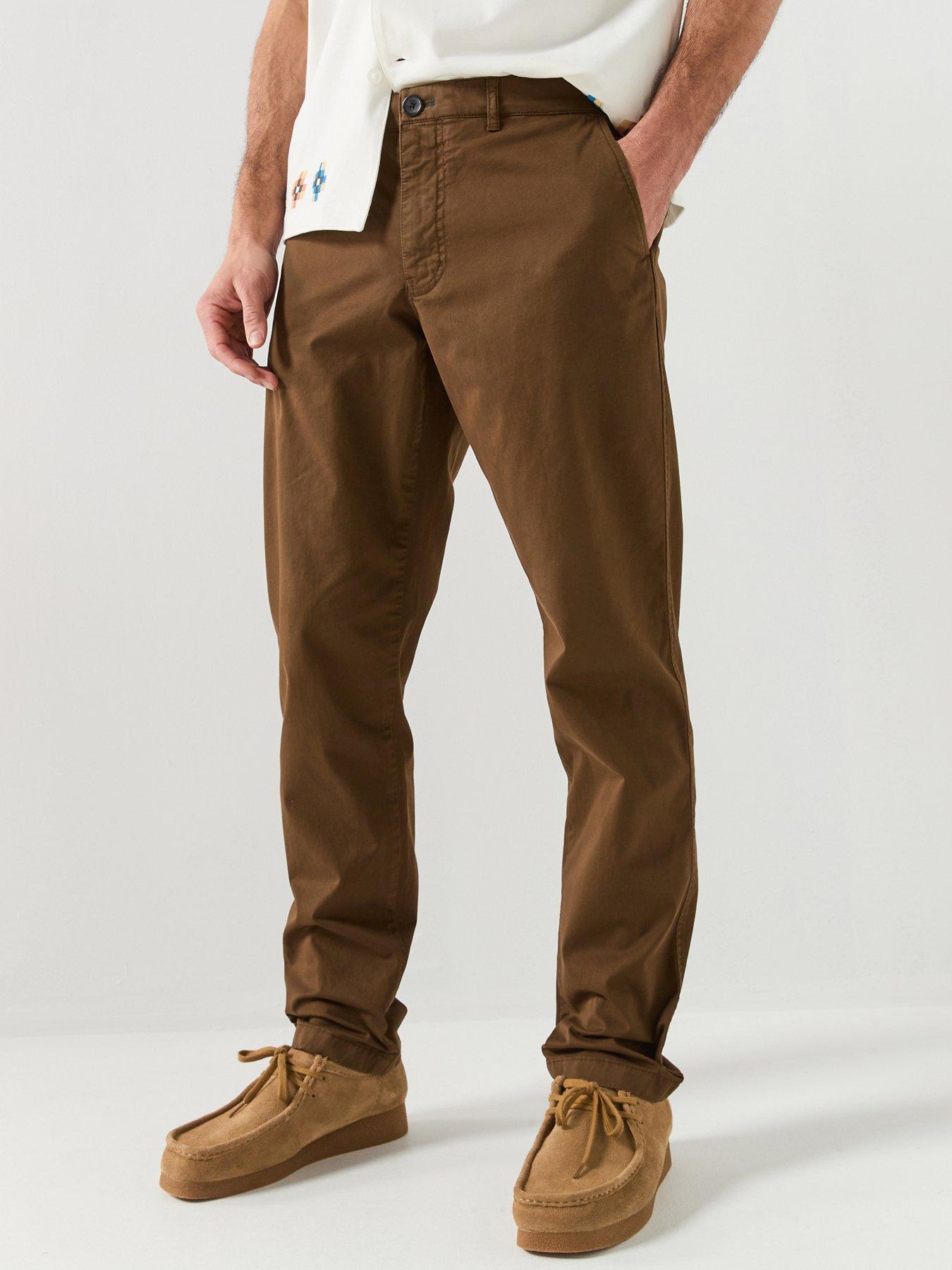 PS PAUL SMITH PS Paul Smith Tapered Fit Chinos - Brown