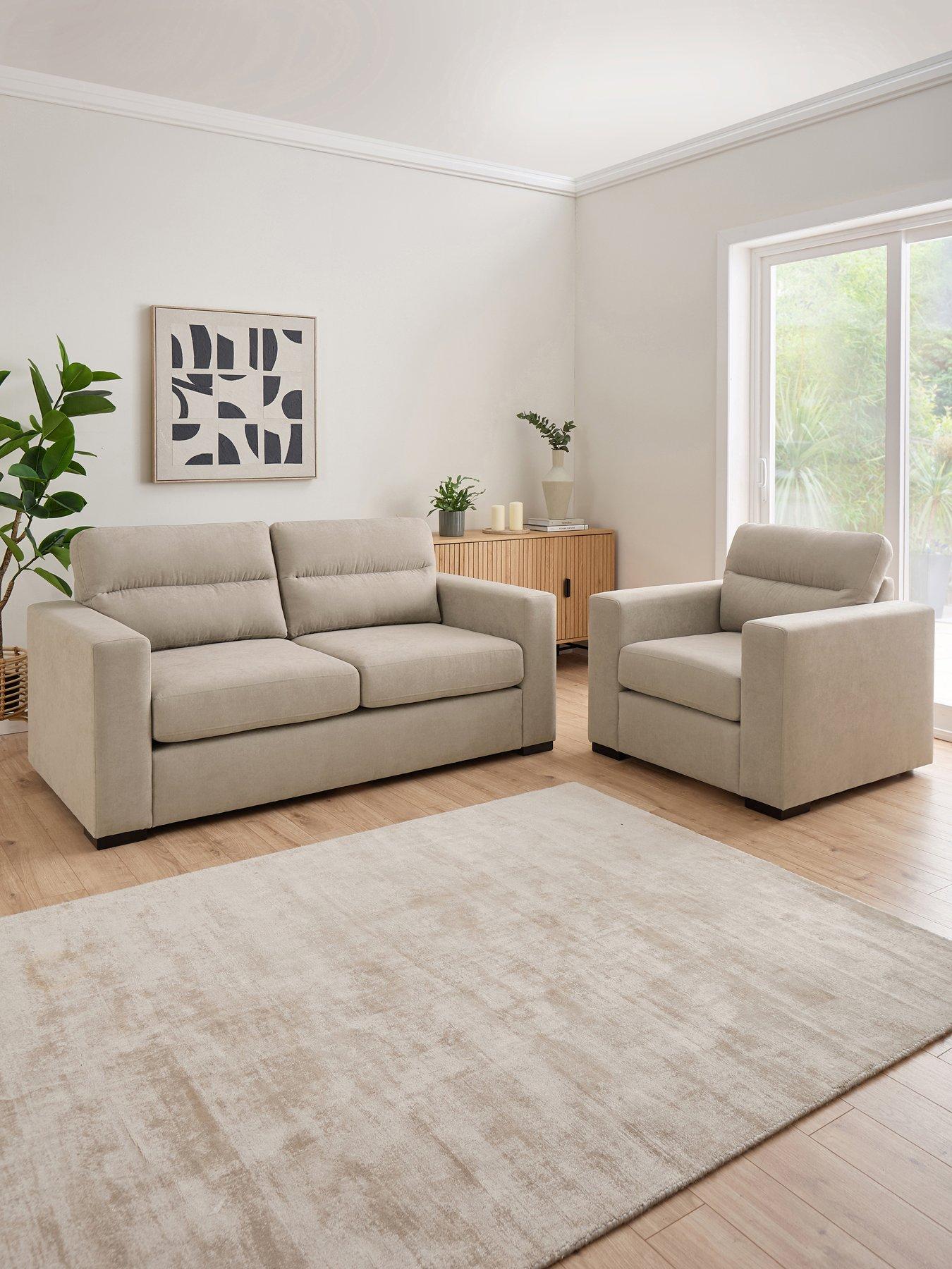The Very Collection Seville 3 Seater Sofa + Armchair Set (Buy  &  SAVE!) - FSC® Certified