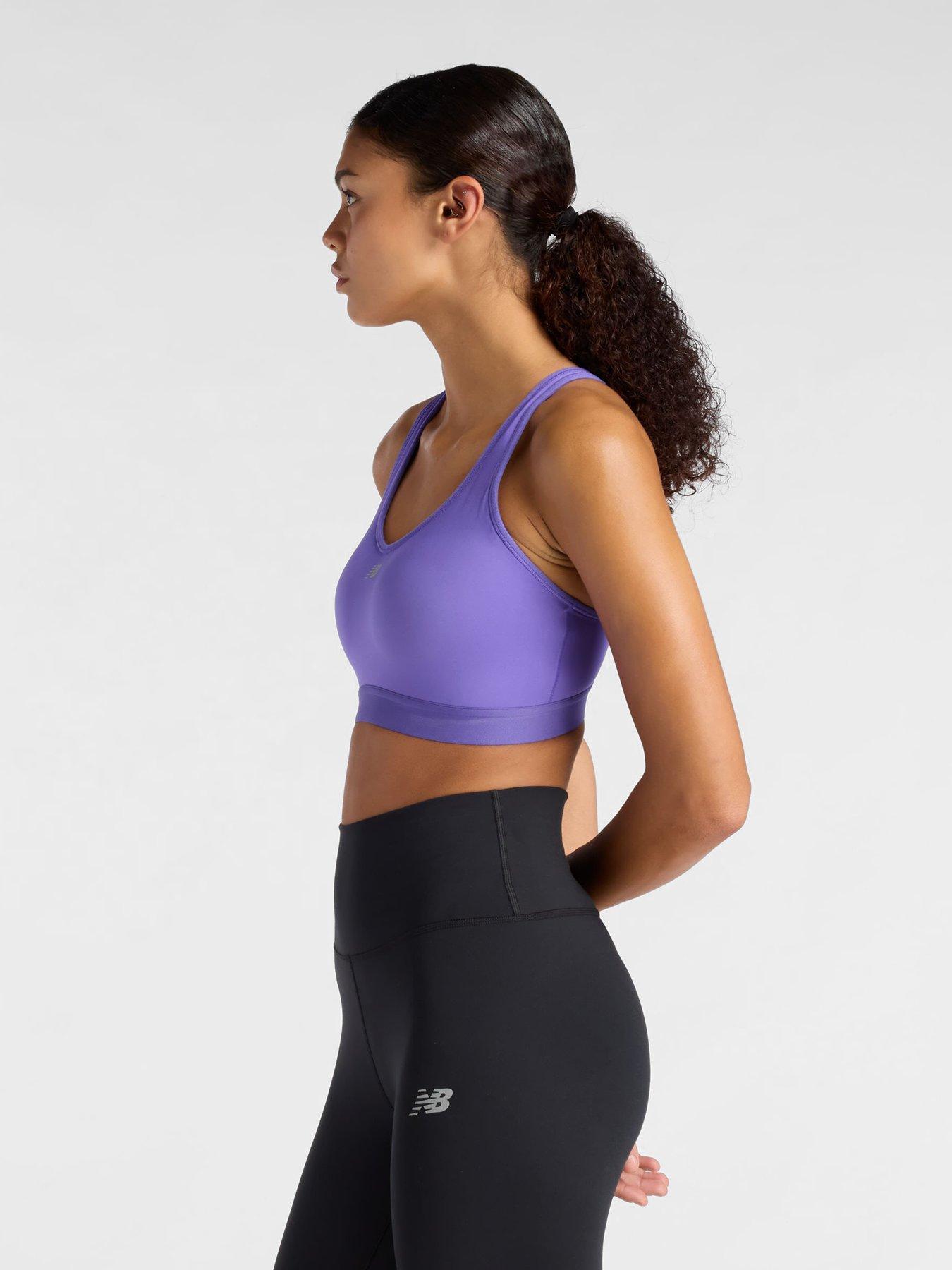 Image 3 of 5 of New Balance Womens Running Essential Run Bra - Purple