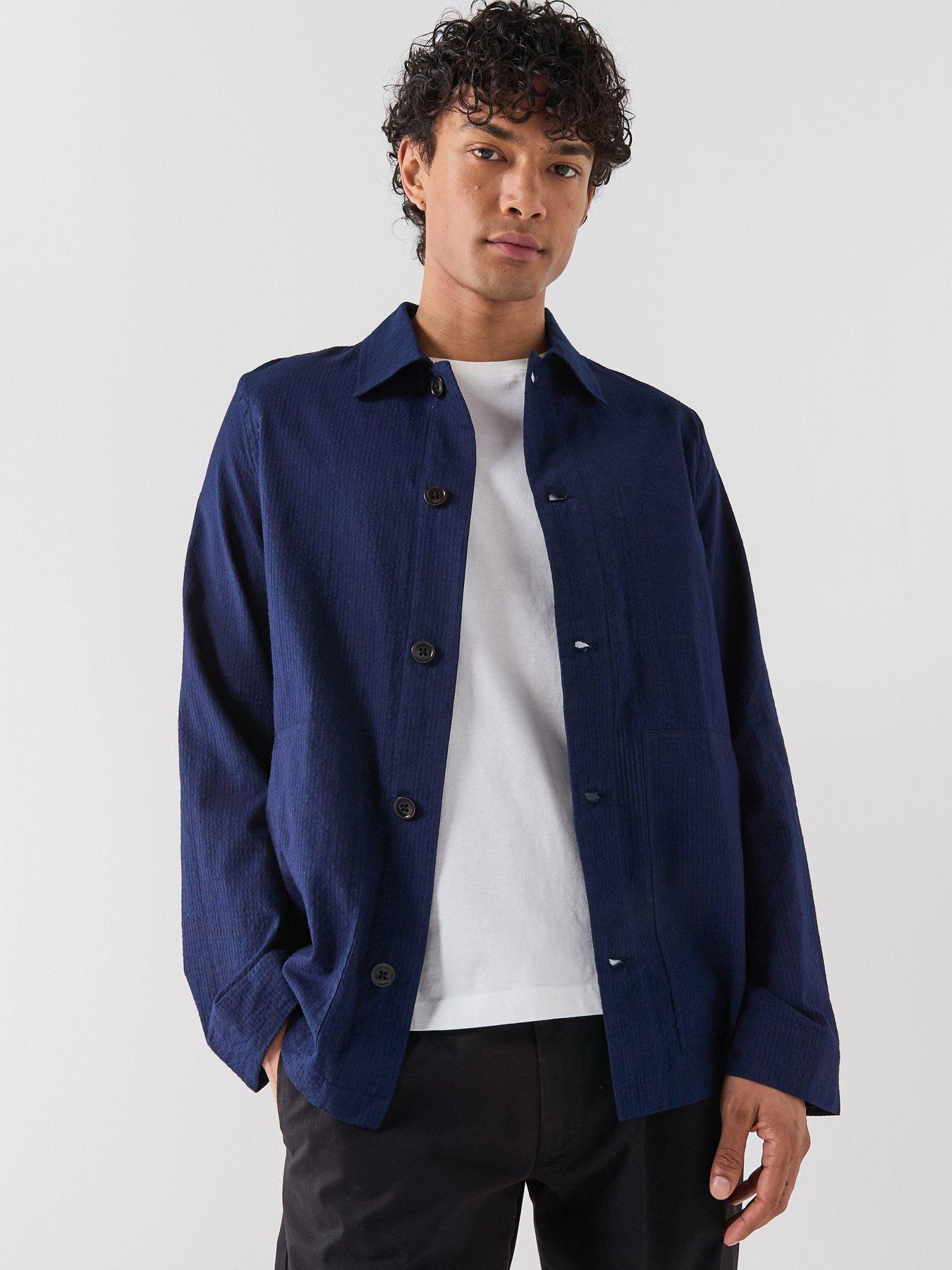 Image 1 of 6 of PS PAUL SMITH Casual Fit Chore Jacket - Navy
