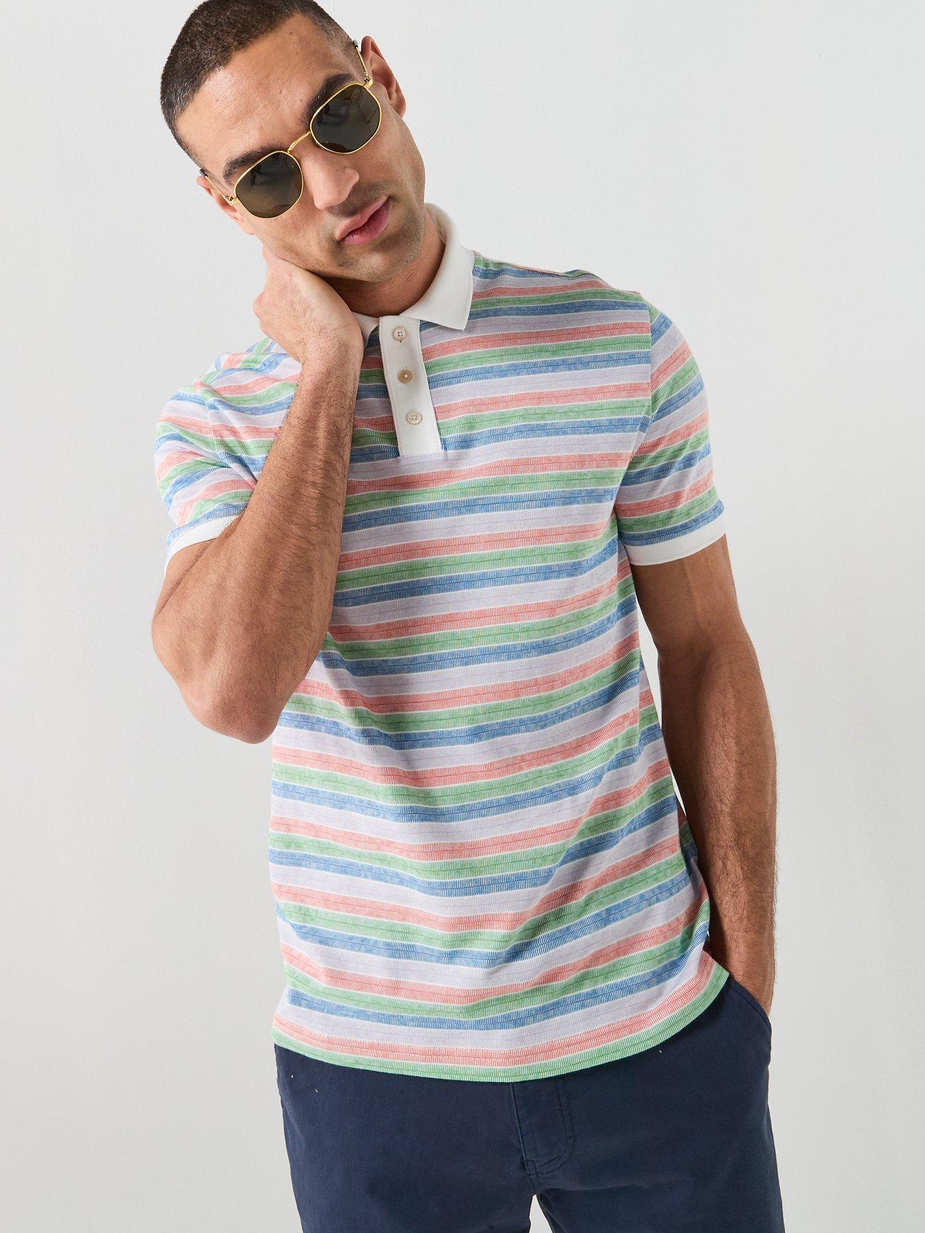 PS PAUL SMITH Regular Fit Striped Polo Shirt, Multi, Size 2Xl, Men