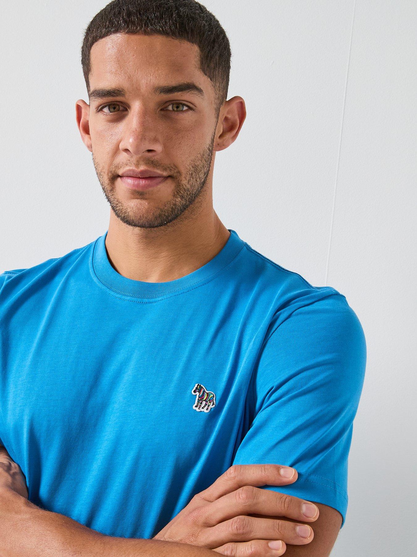 Image 4 of 4 of PS PAUL SMITH Regular Fit Zebra T-Shirt - Blue