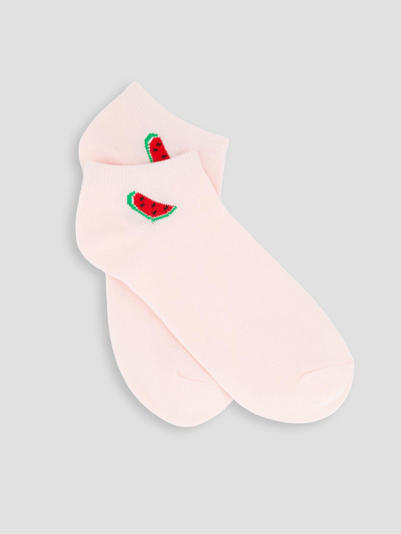 Image 2 of 3 of The Very Collection 5pk Fruit Trainer Liner Socks