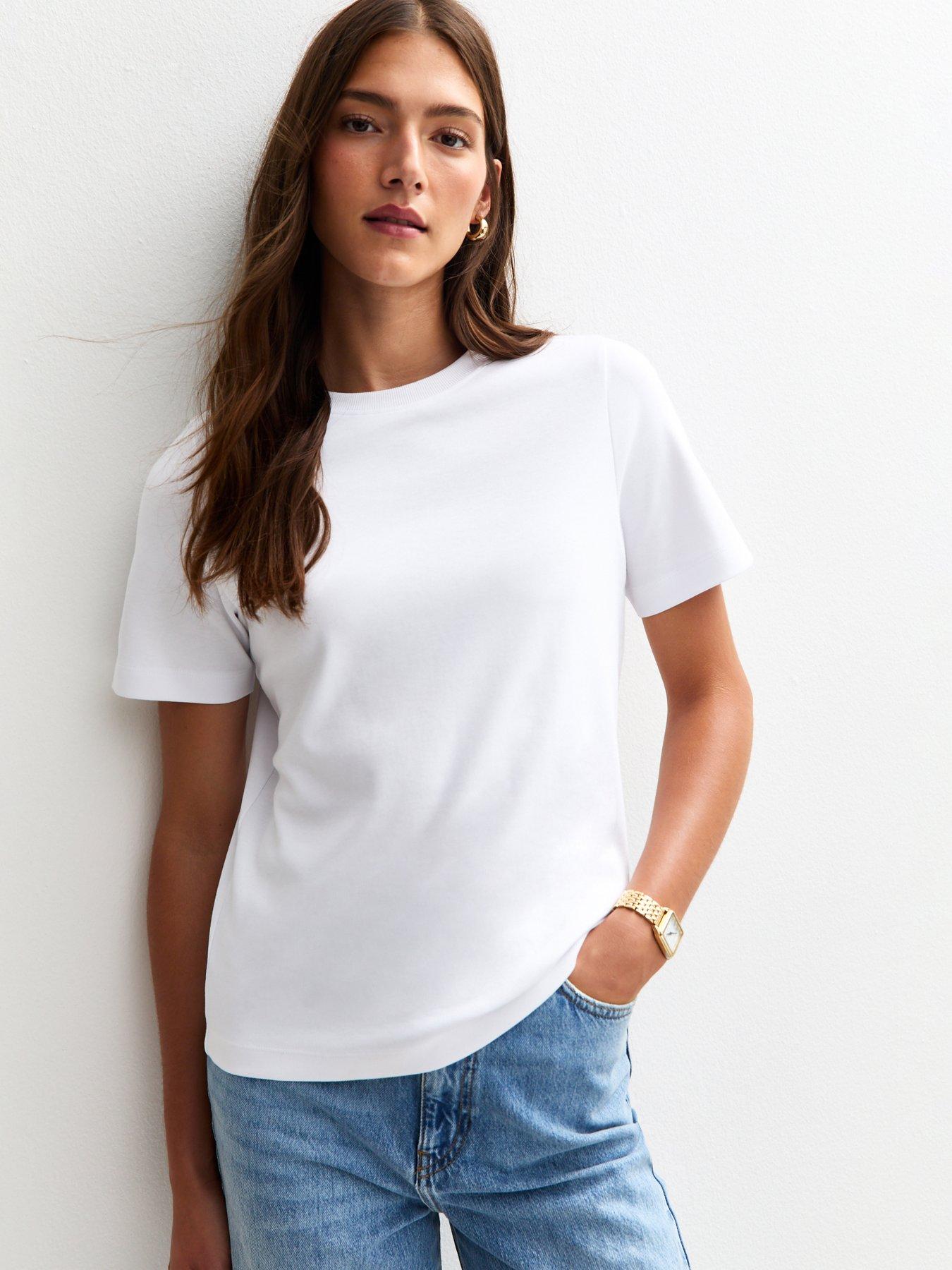 New Look White Premium Heavyweight Cotton Relaxed T-Shirt