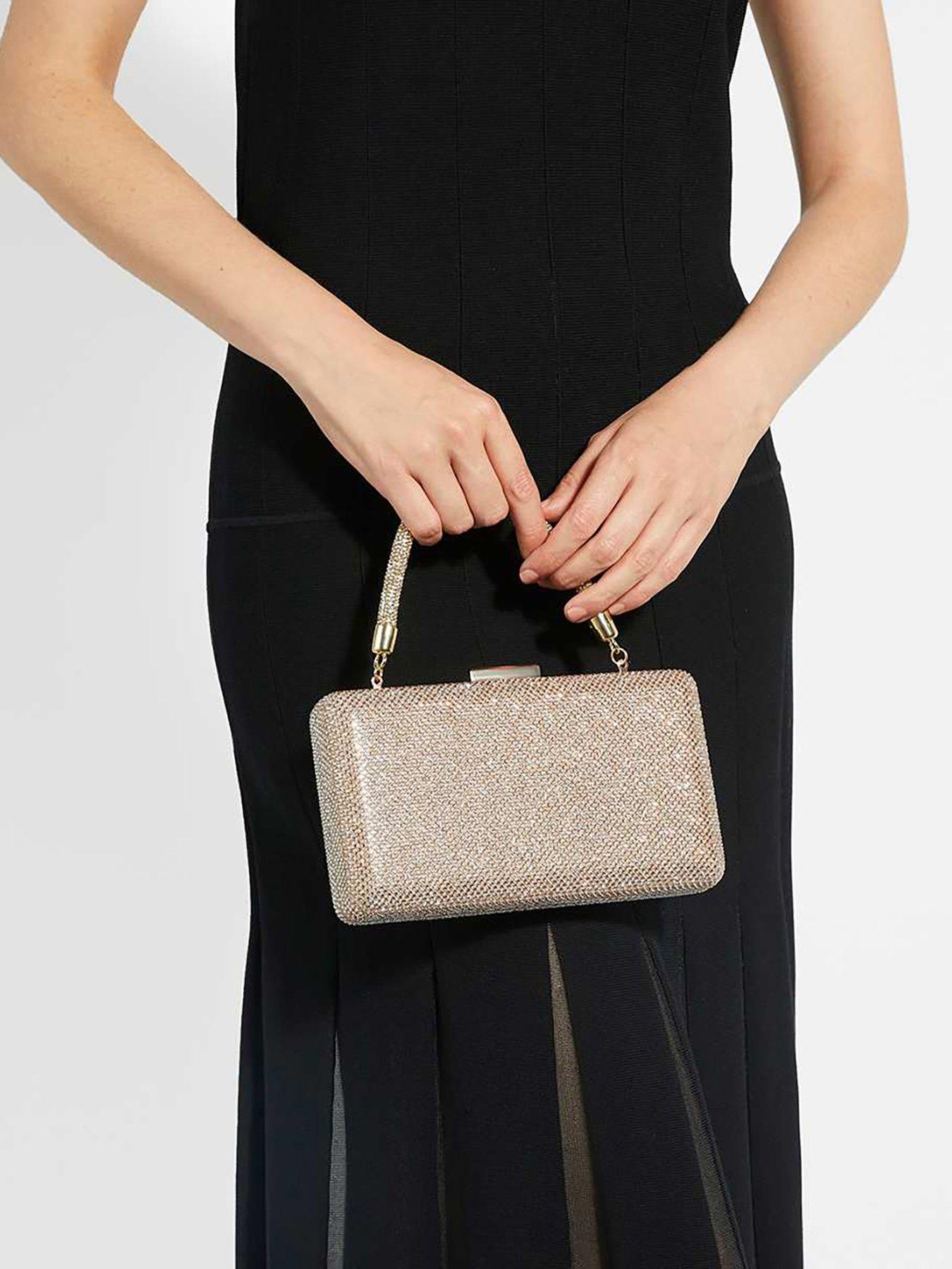 Dune London Beaut Slim Hard Clutch - Gold