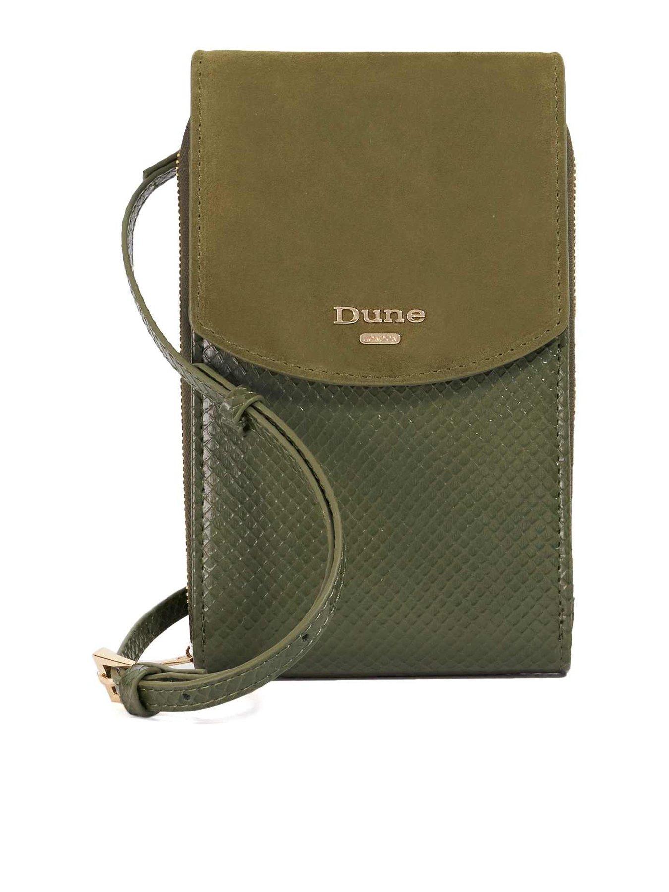 Image 1 of 5 of Dune London Sunrise Basic Phone Cross Body - Green