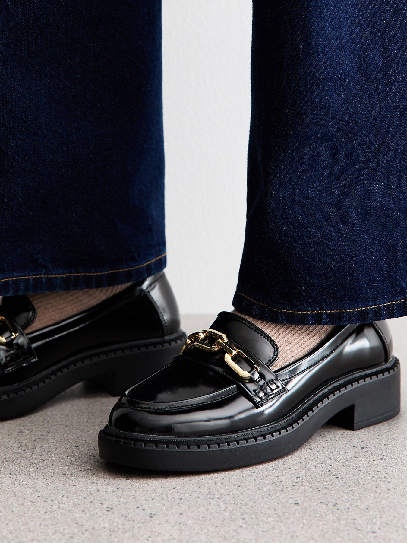 New Look Faux Leather Chunky Loafer - Black