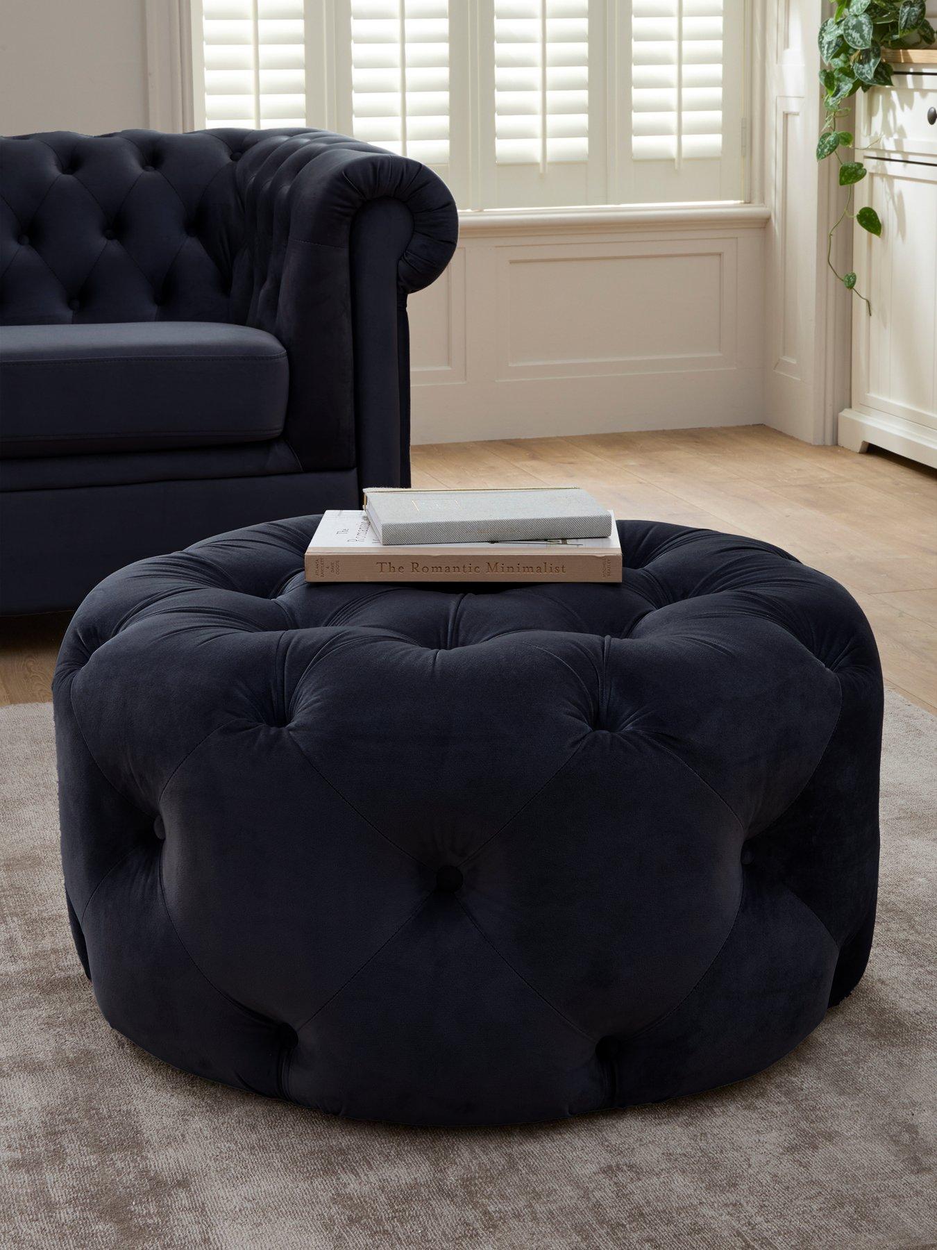The Very Collection Chester Fabric Footstool
