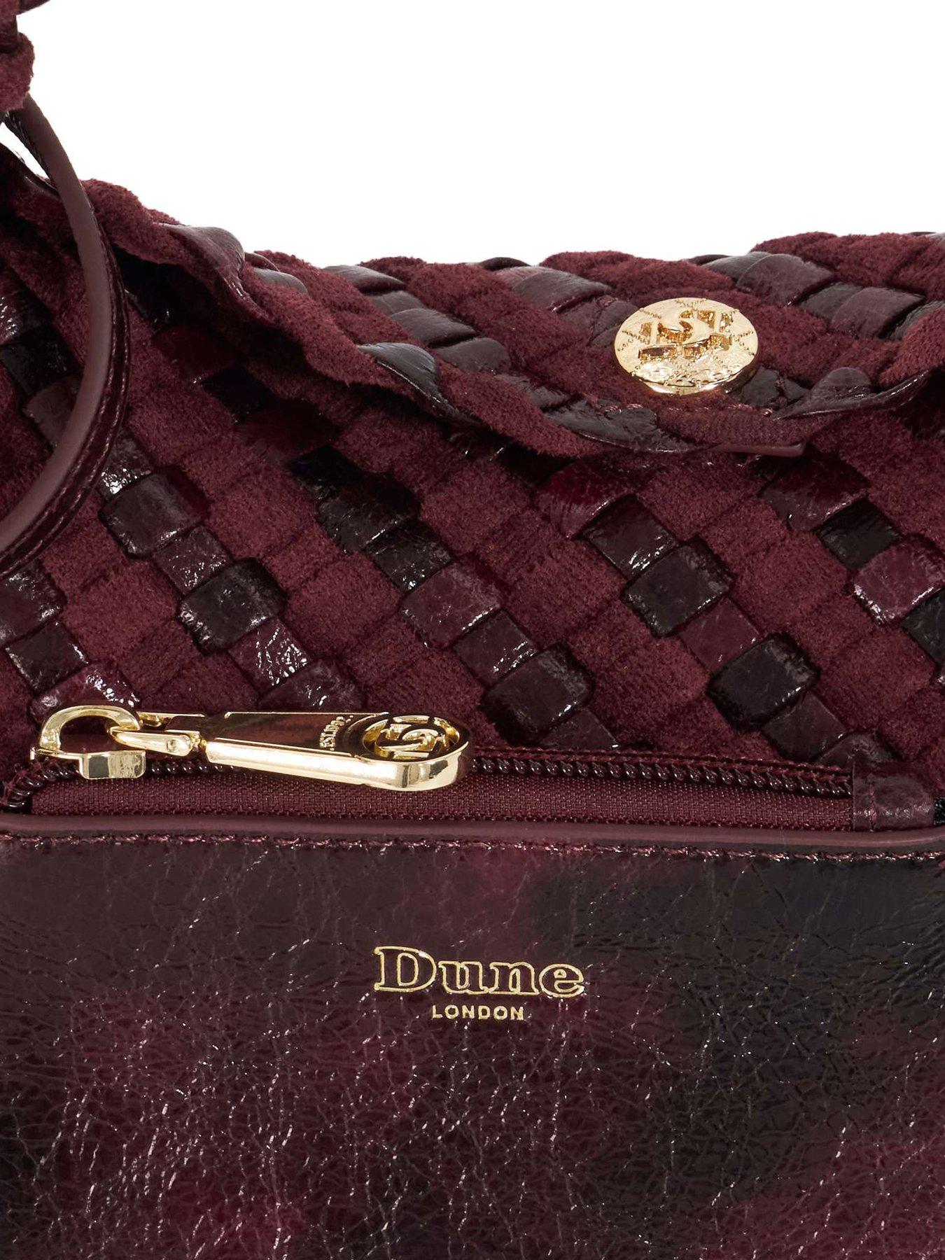 Image 5 of 6 of Dune London Dinkydeliberate Mini Woven Slouch Bag - Purple