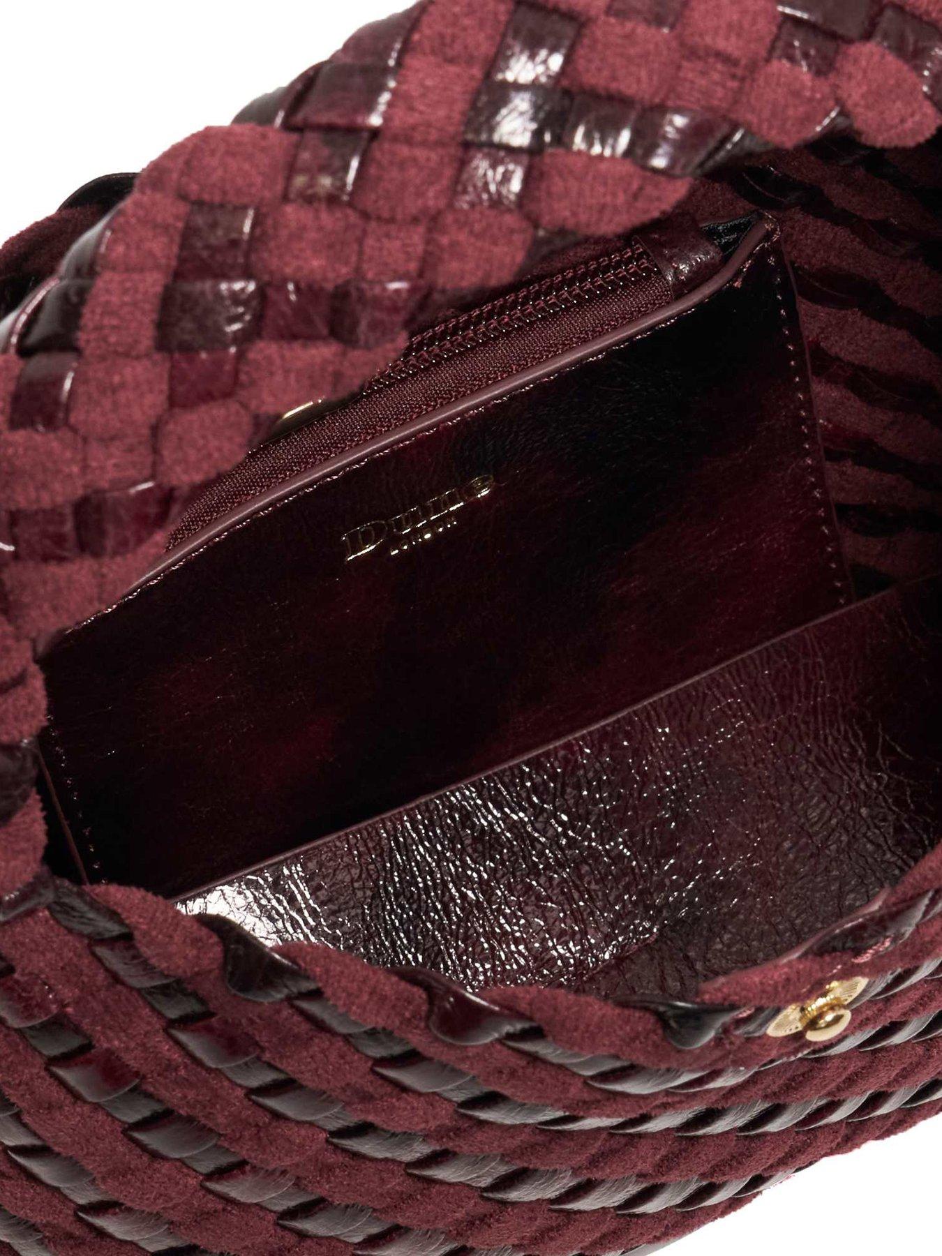 Image 6 of 6 of Dune London Dinkydeliberate Mini Woven Slouch Bag - Purple