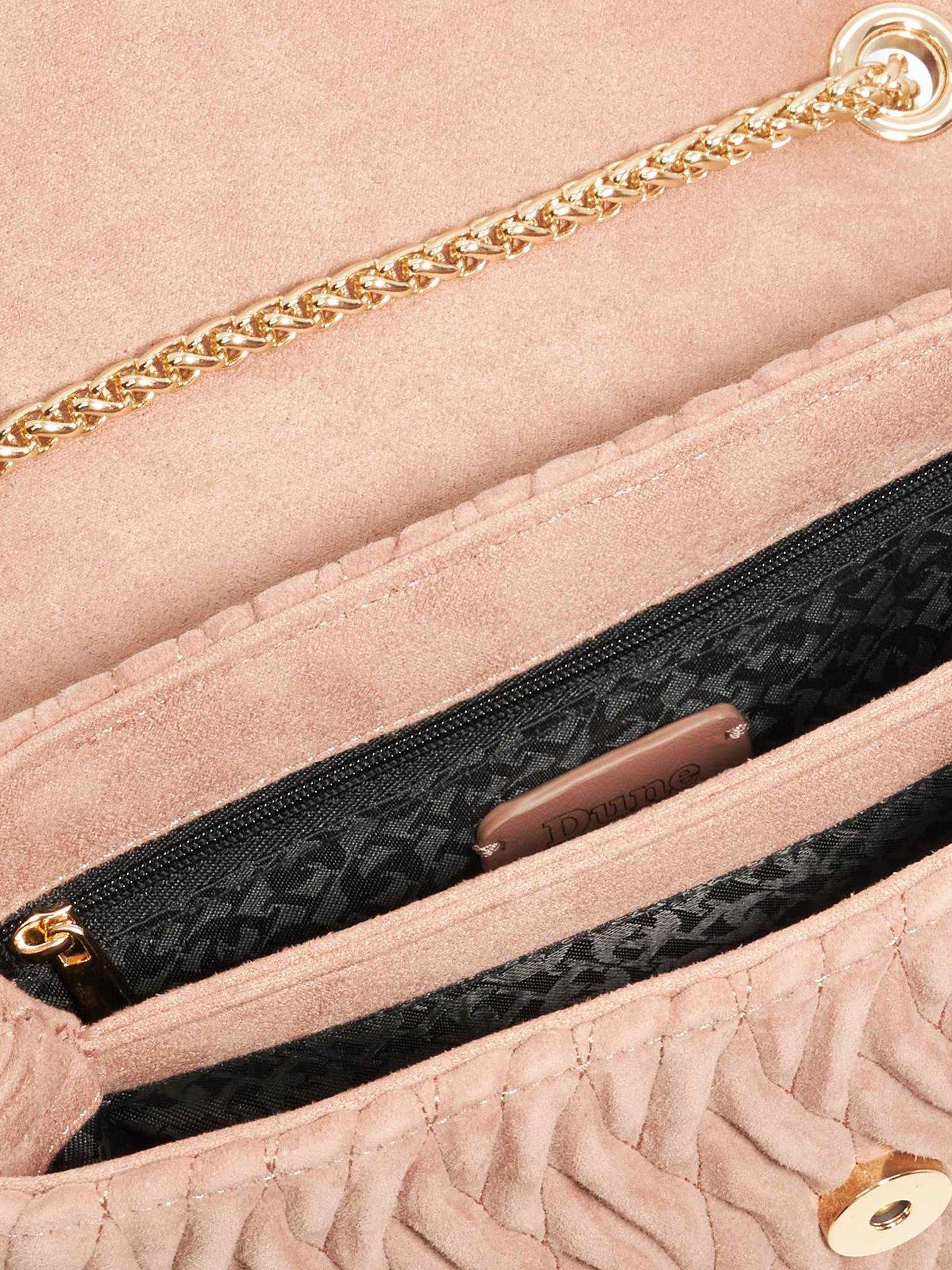 Image 6 of 6 of Dune London Darling Bug Quilt Shoulder Bag - Mink