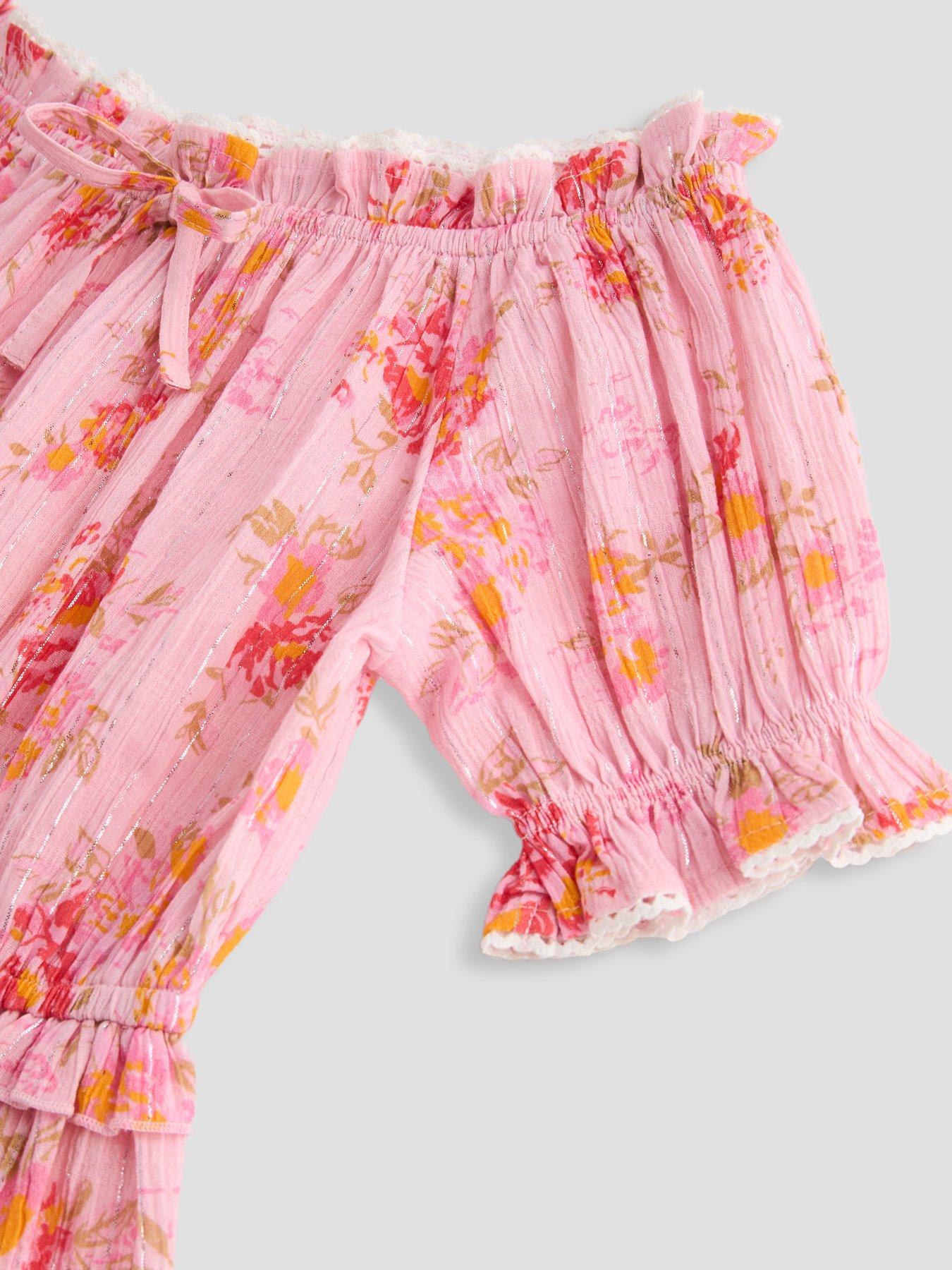 Image 5 of 6 of The Very Collection Girls Tired Short And Top Printed Set - Print