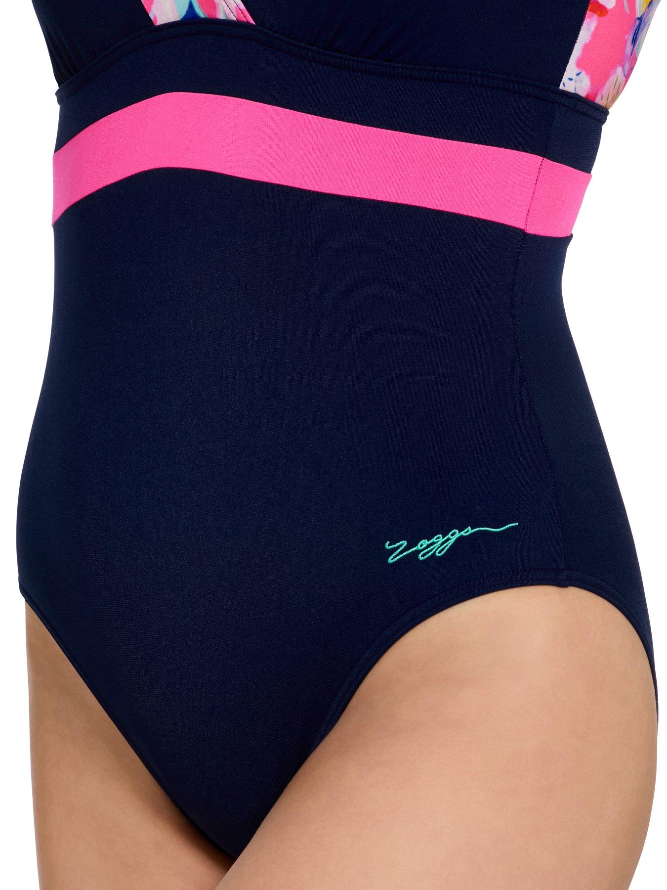 Image 4 of 6 of Zoggs Womens Swim Squareback Swimsuit - Multi