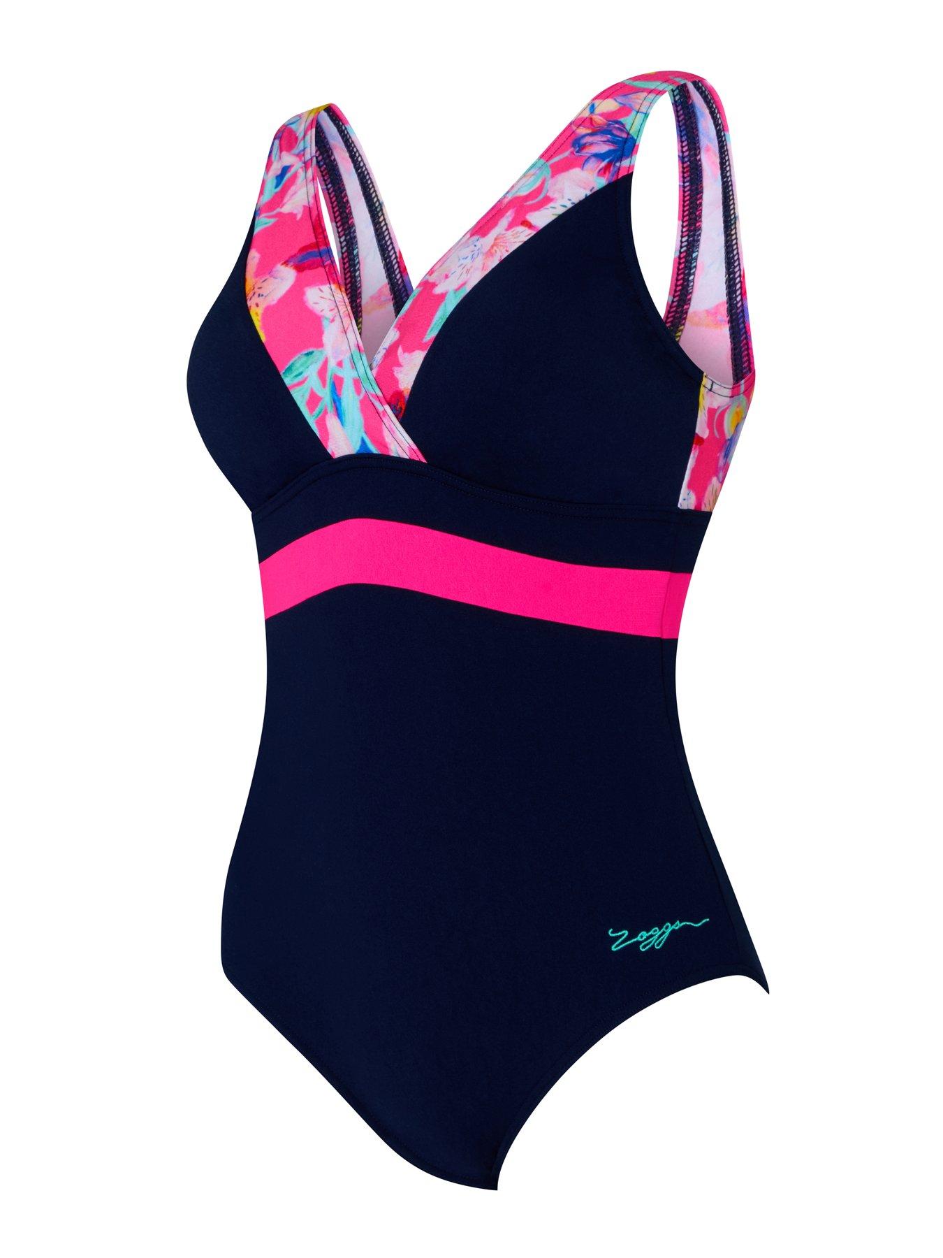 Image 5 of 6 of Zoggs Womens Swim Squareback Swimsuit - Multi