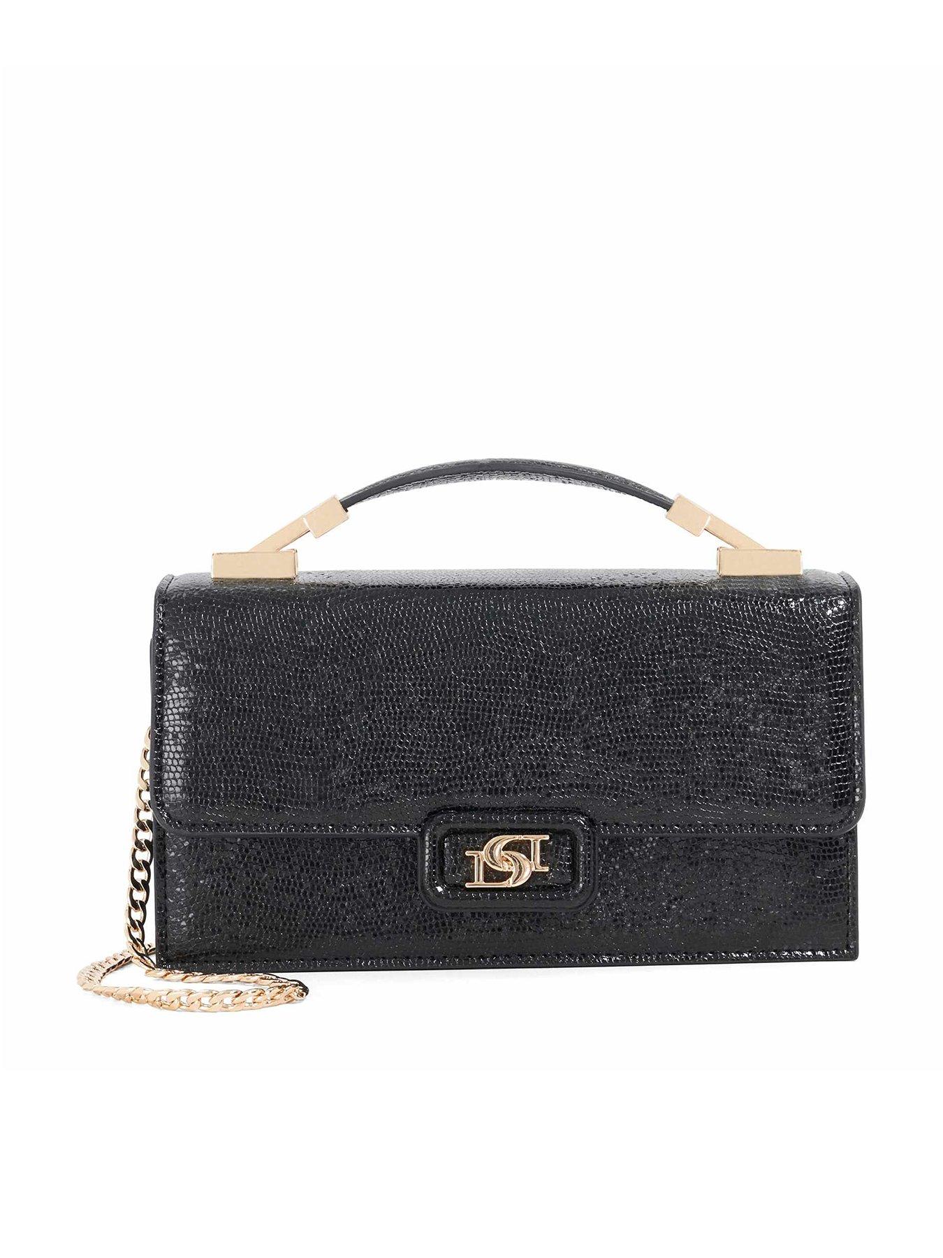 Dune London Skilled Top Handle Microbag - Black