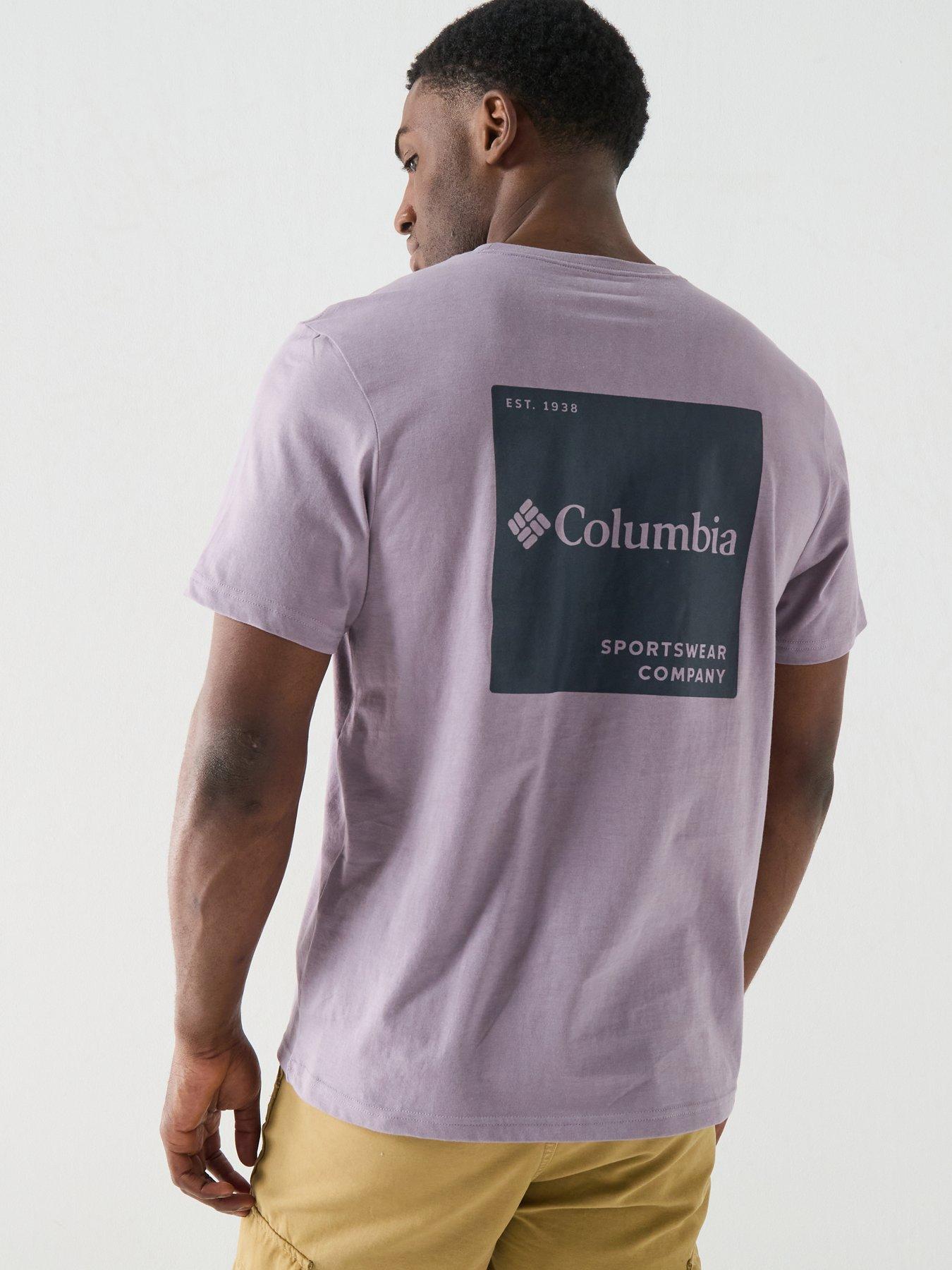 Columbia Mens Csc Logo Back T-Shirt - Purple