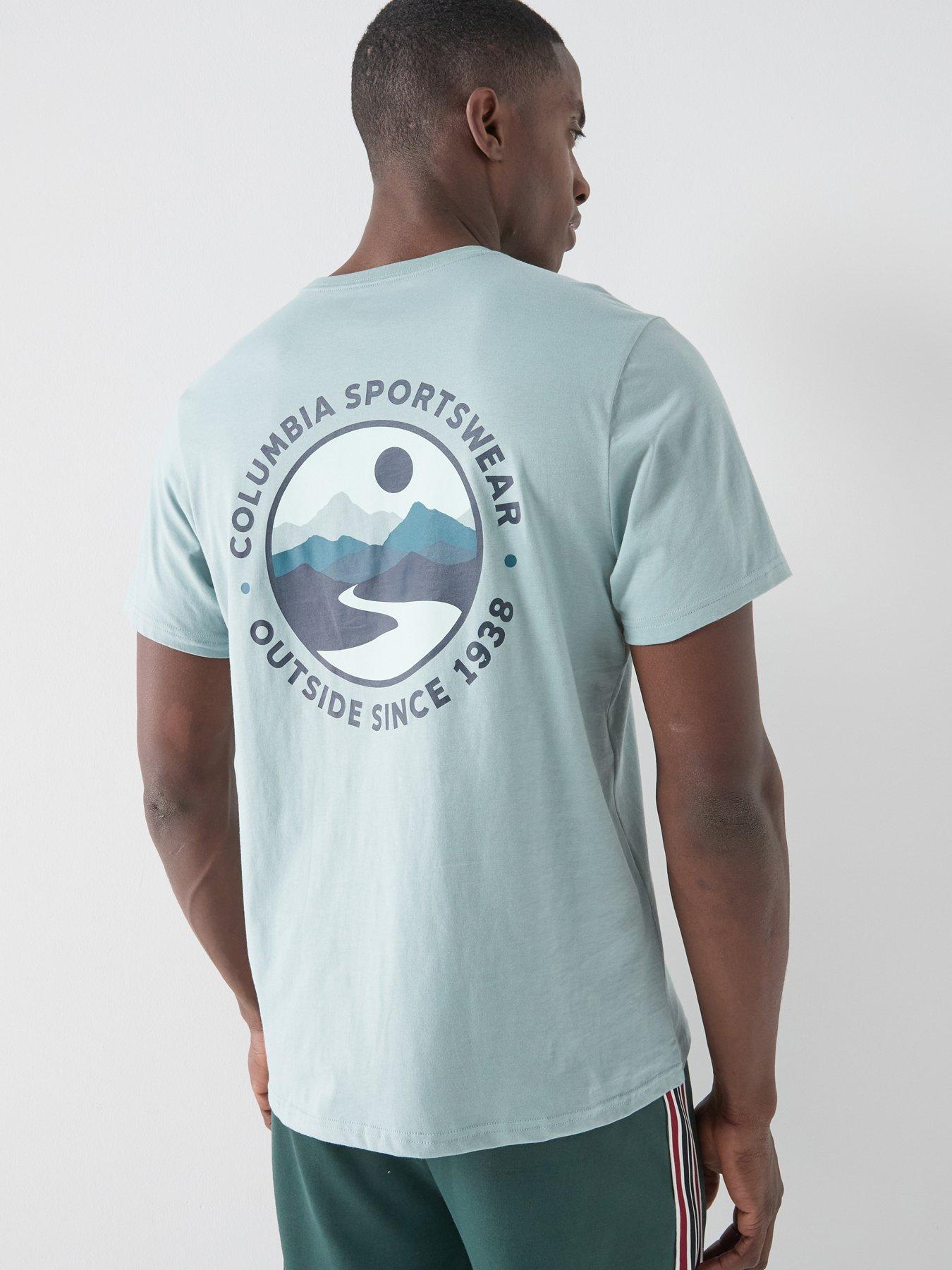 Image 5 of 5 of Columbia Mens Csc Outdoor Back Graphic Tee - Blue