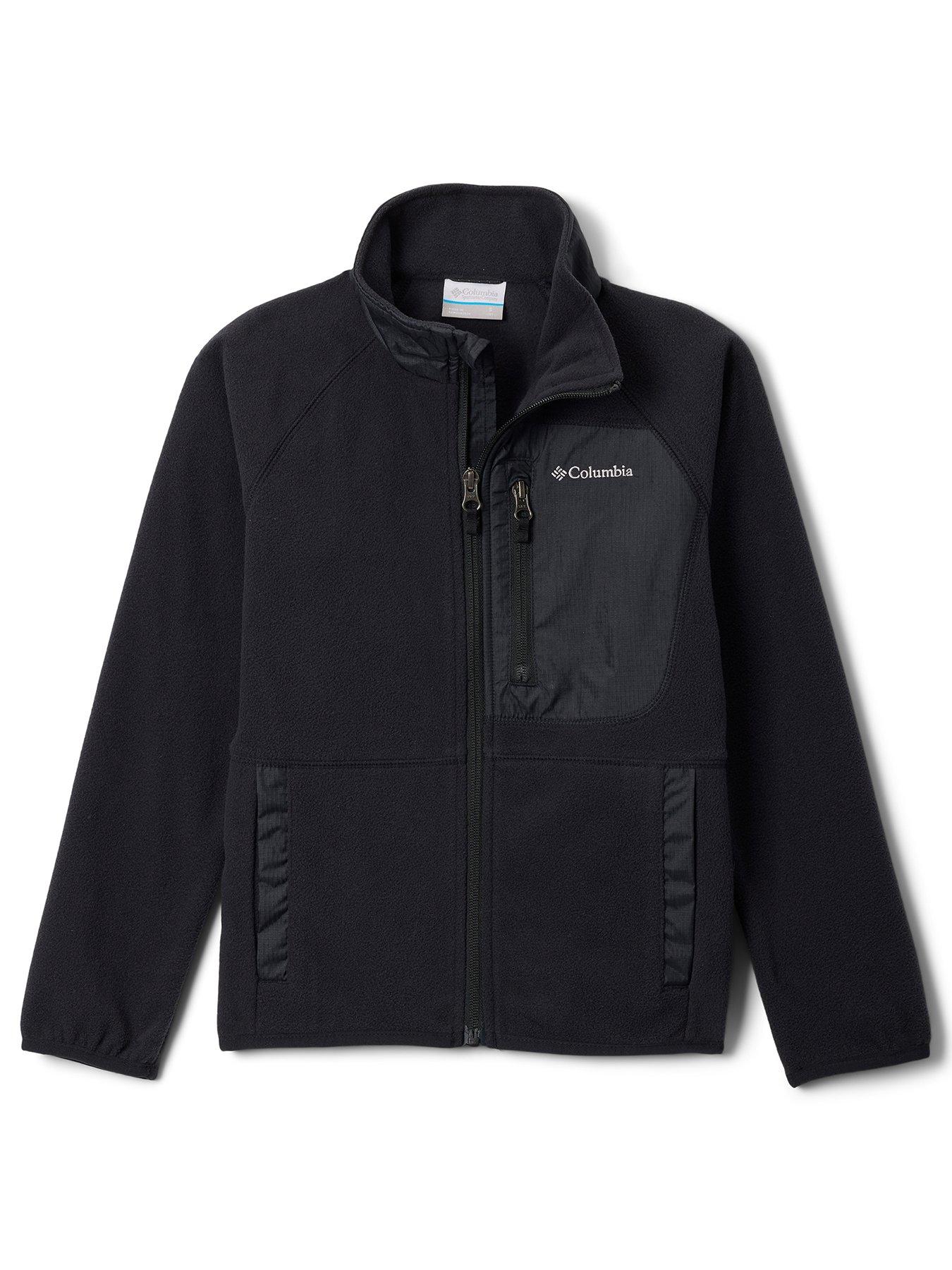 Columbia Junior Unisex Fast Trek V Full Zip Fleece - Black