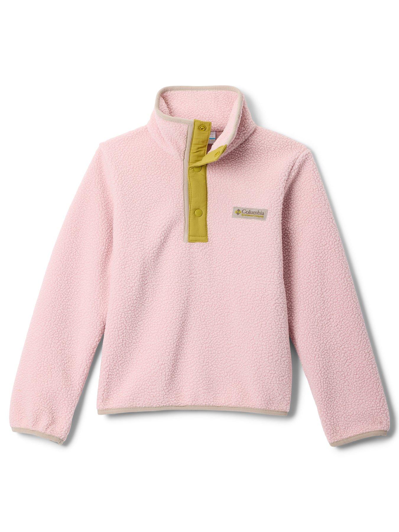 Columbia Junior Girls Helvetia II Half Snap Fleece - Pink