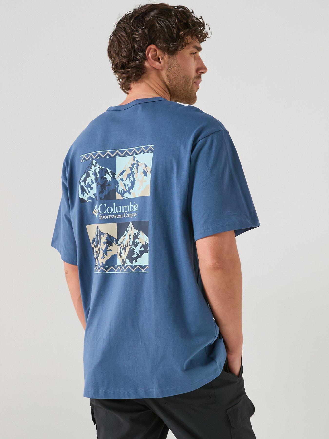 Columbia Mens CSC™ Heavyweight Iconic T-Shirt, Blue, Size Xl, Men