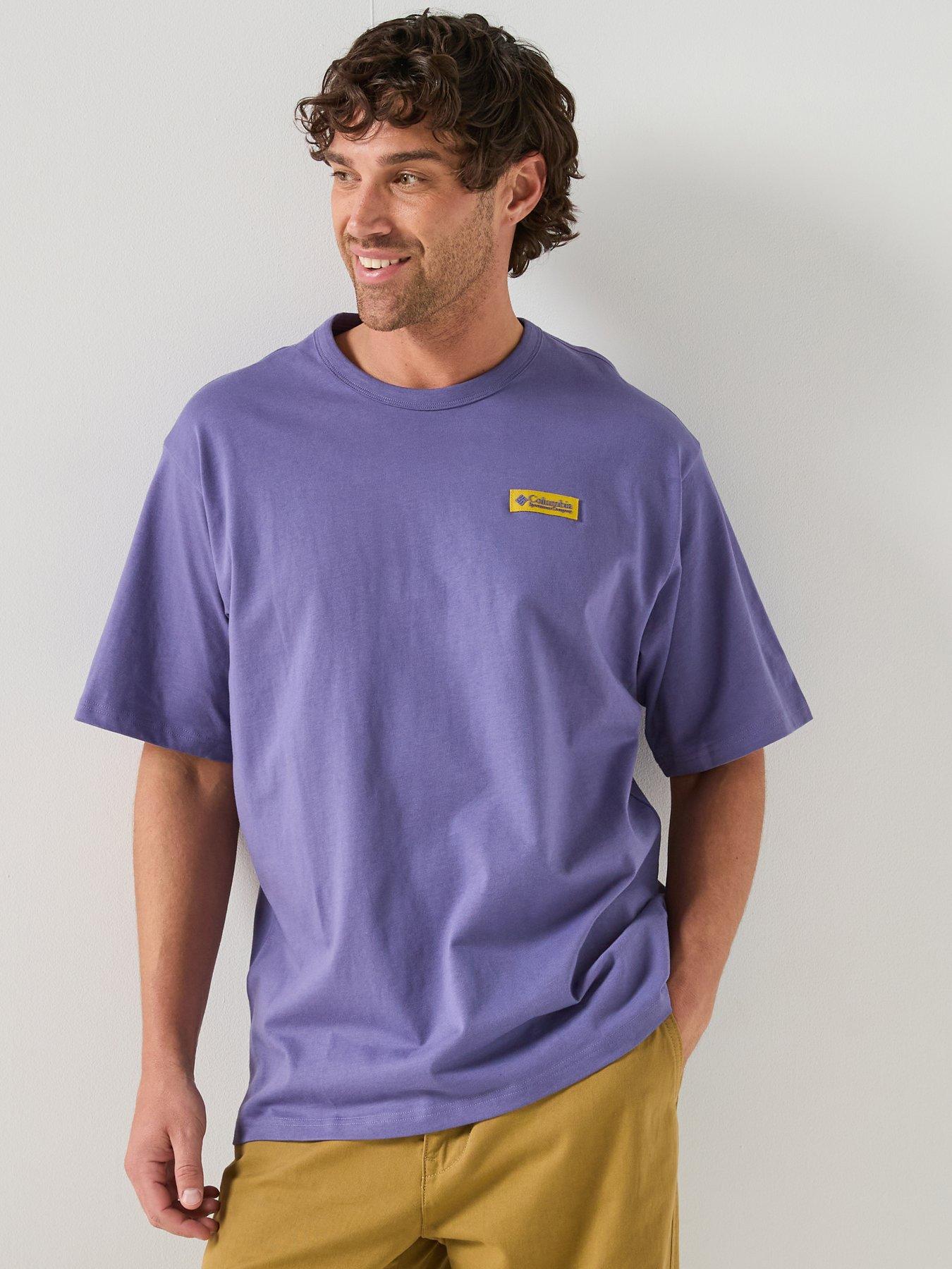 Columbia Mens Heavyweight Iconic T-Shirt - Purple