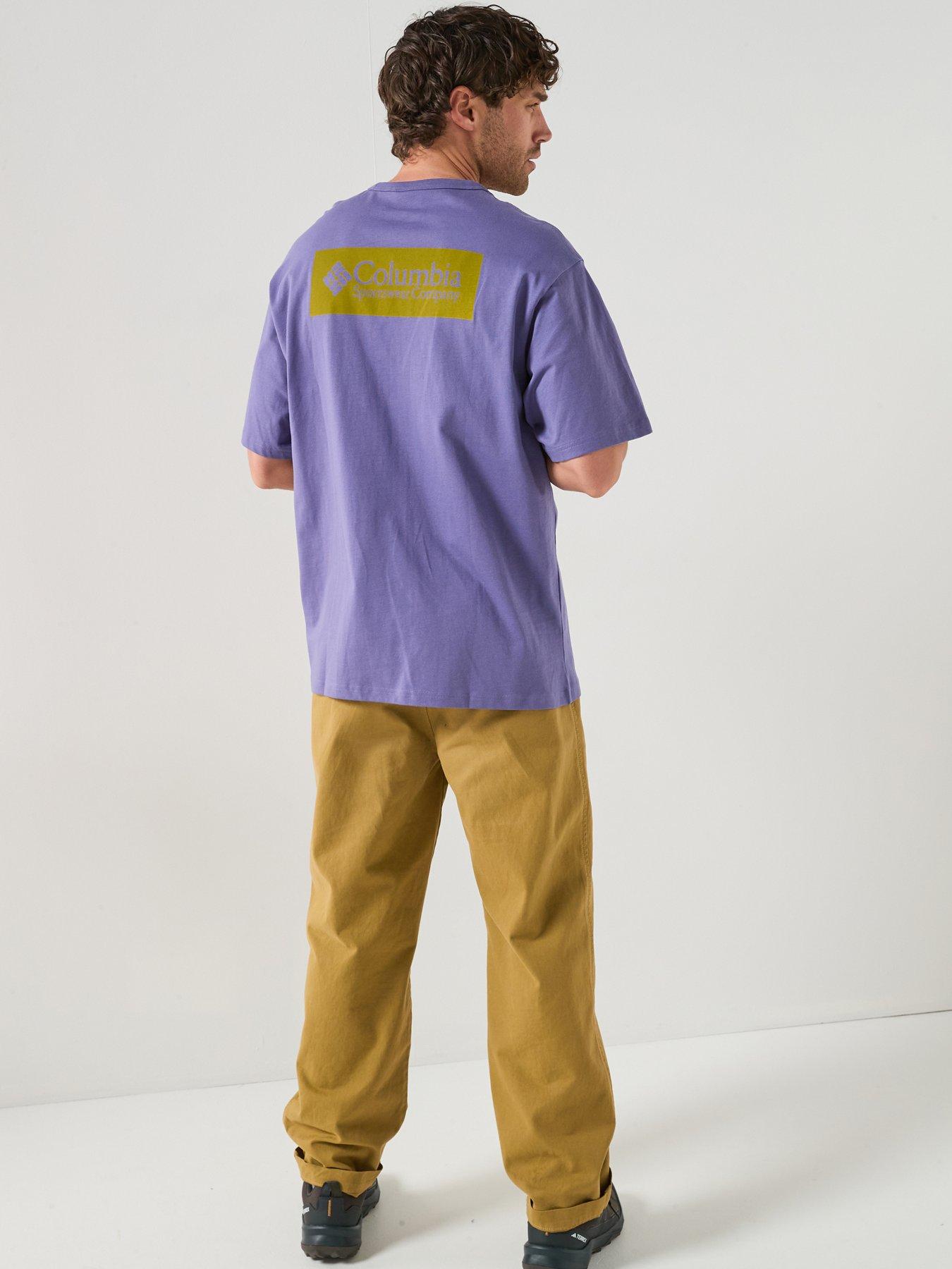 Columbia Mens Csc Heavyweight Iconic Tee - Purple