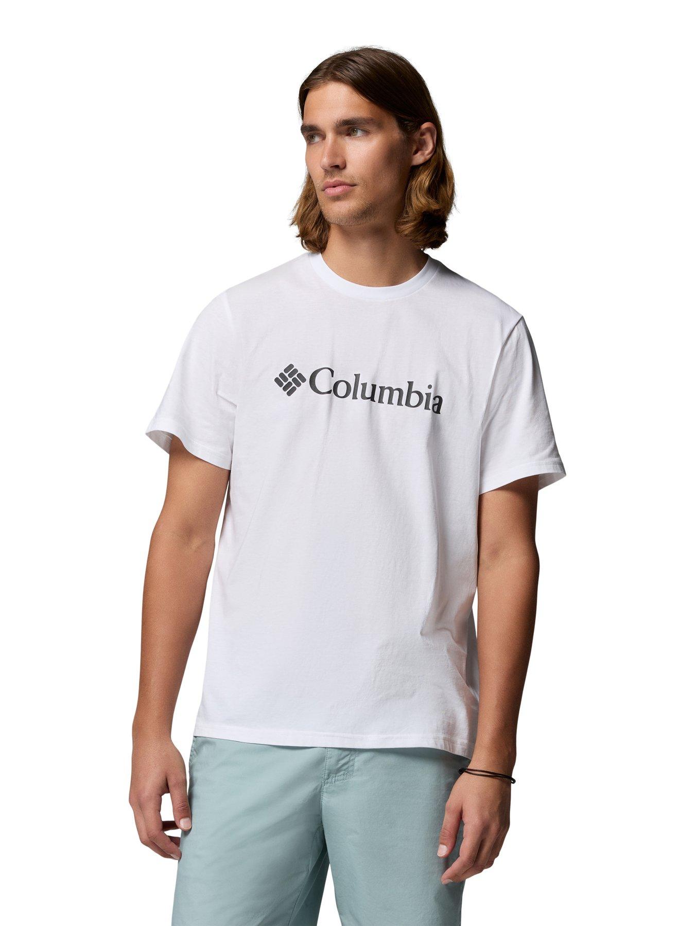 Columbia Mens CSC Basic Logo T-Shirt, White, Size S, Men