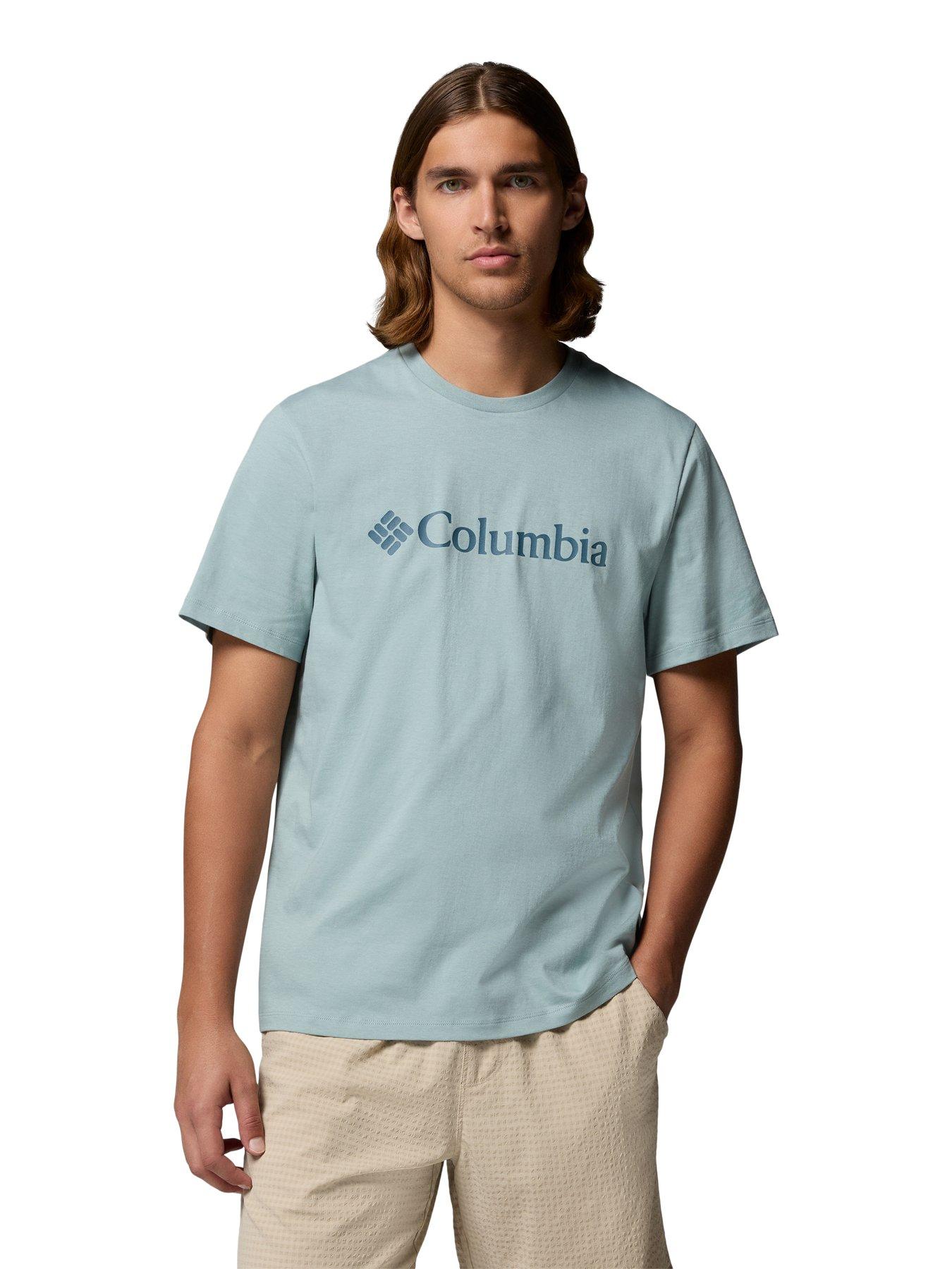 Columbia Mens CSC Basic Logo T-Shirt, Blue, Size M, Men