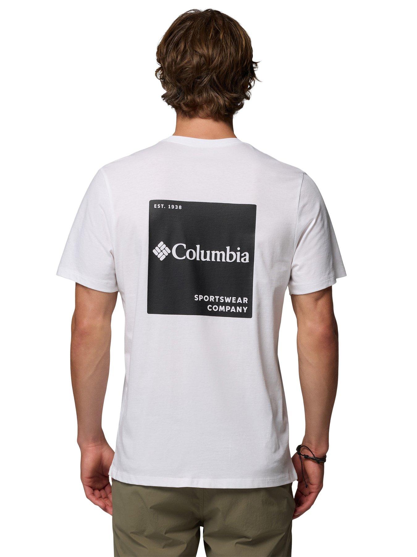 Columbia Mens Csc Logo Back T-Shirt - White | Very