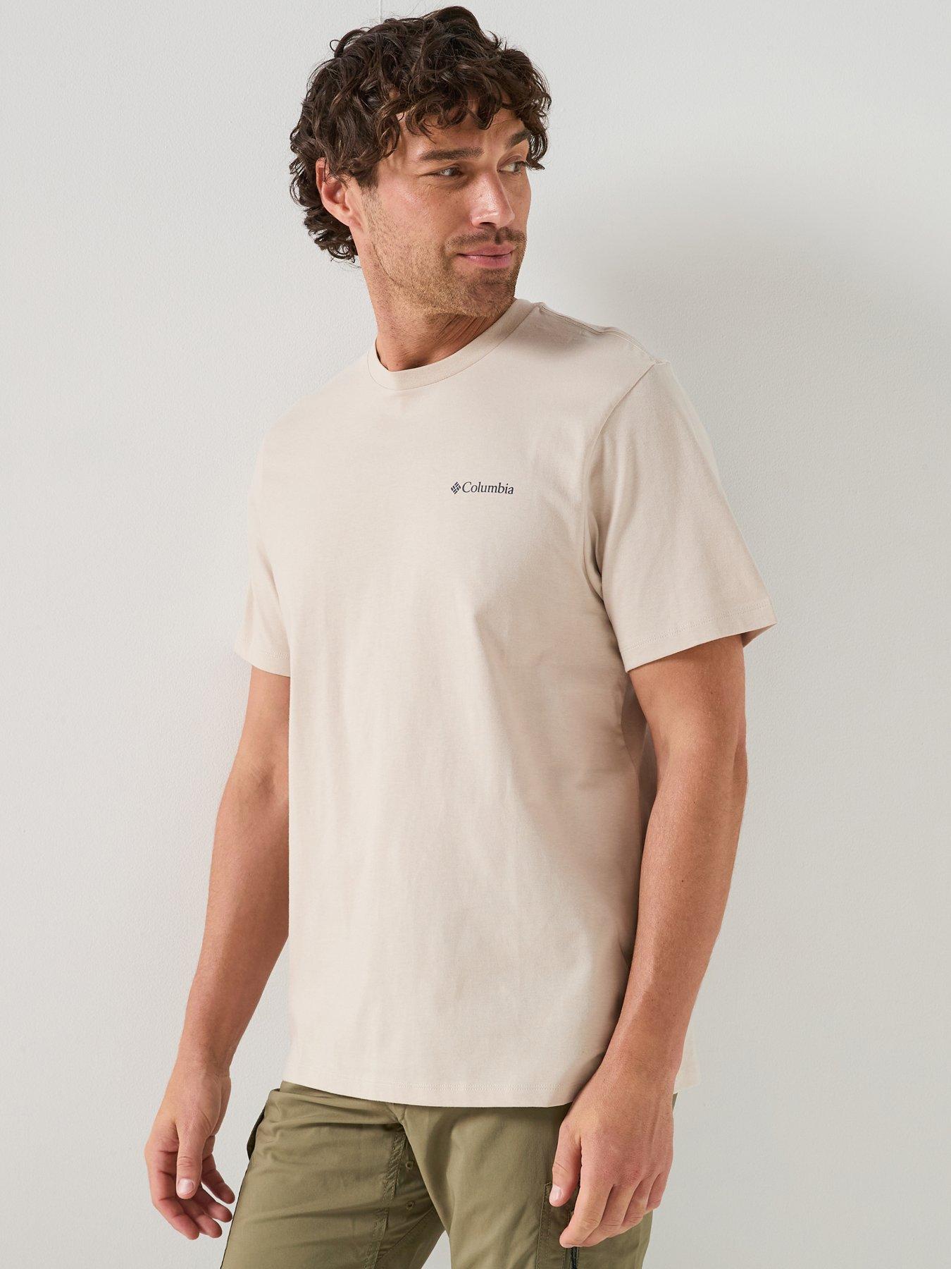Columbia Mens Csc Logo Back T-Shirt - Beige