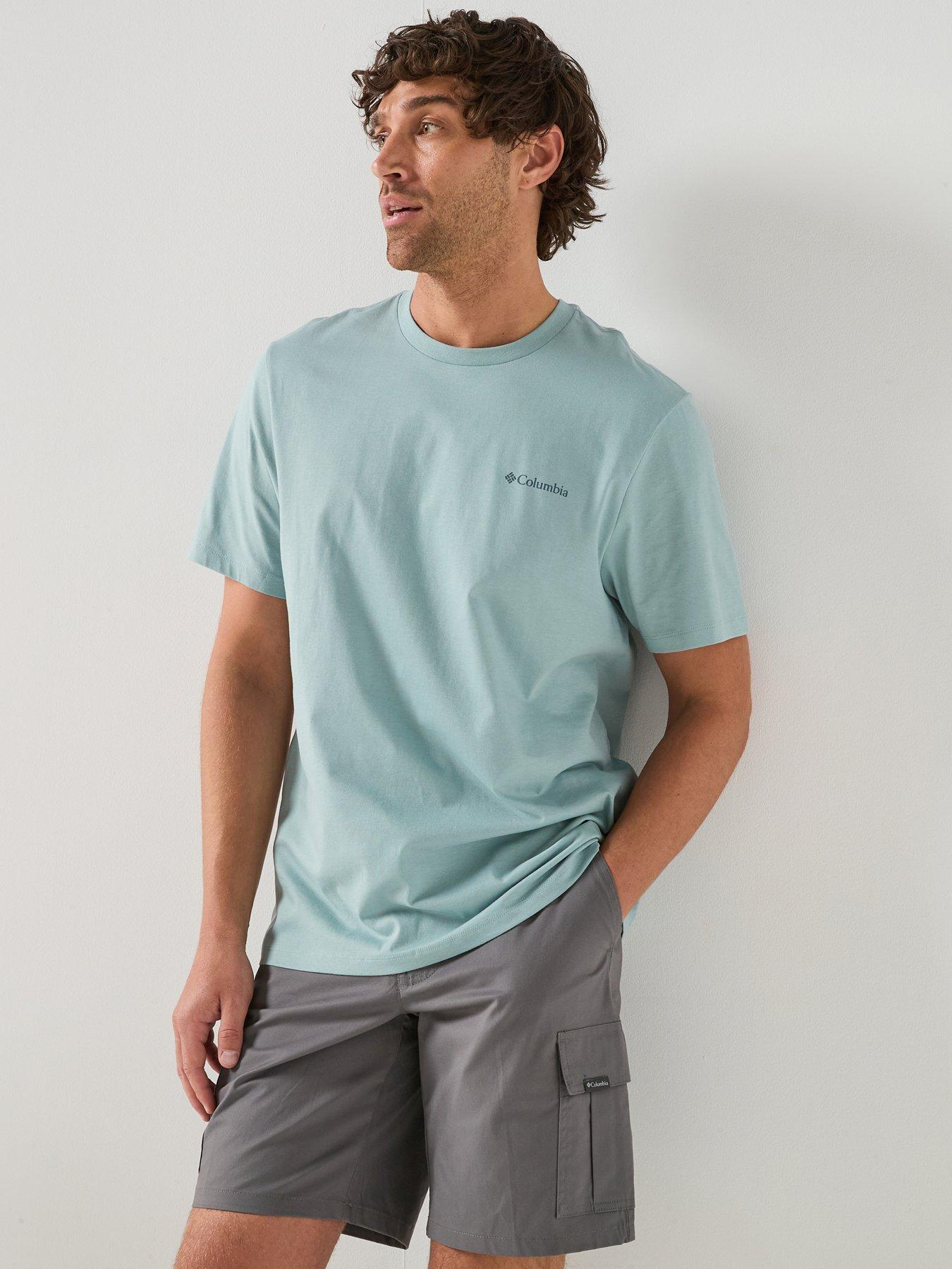 Columbia Mens CSC Logo Back T-Shirt, Blue, Size Xl, Men