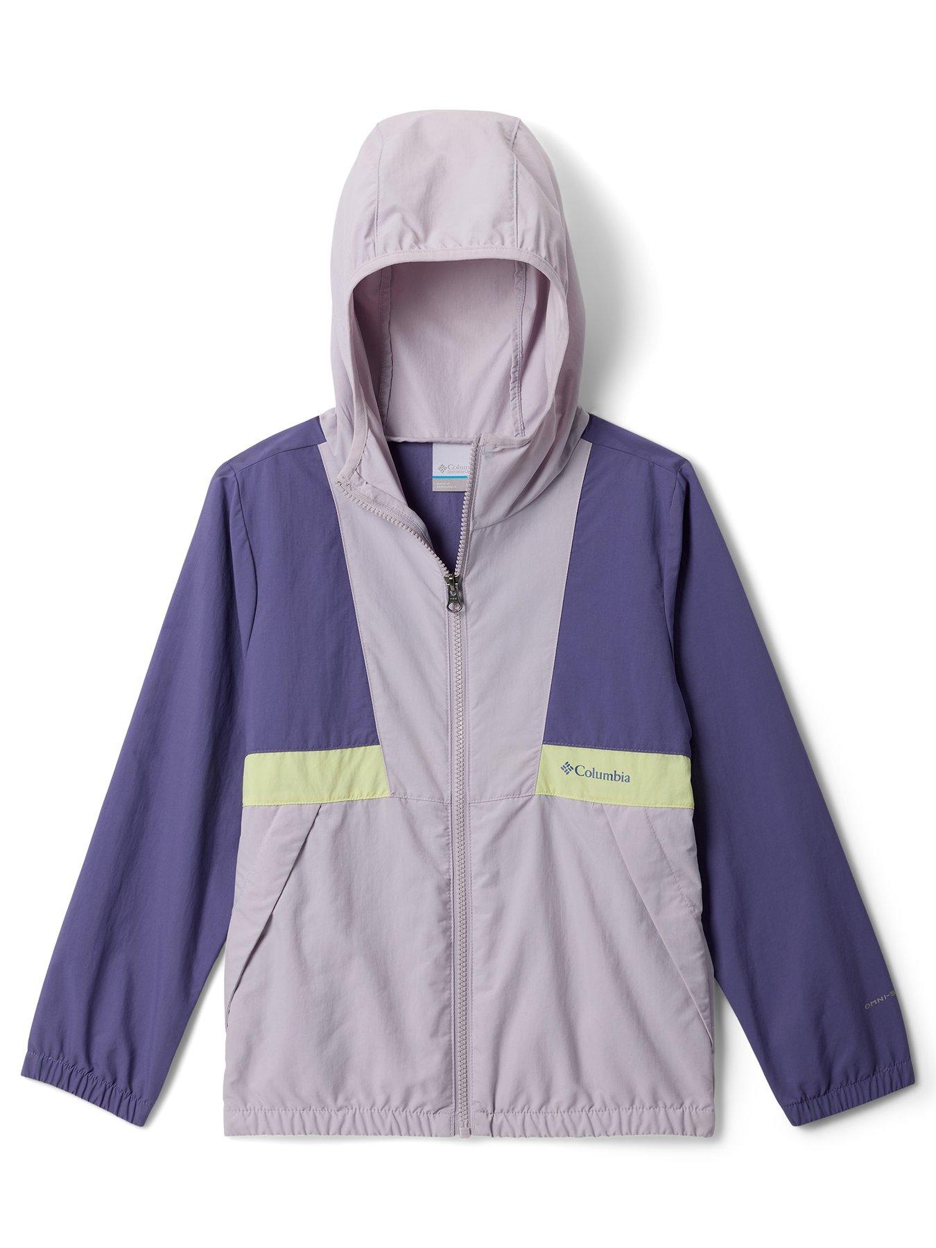 Columbia Junior Girls Spire Valley Windbreaker - Purple
