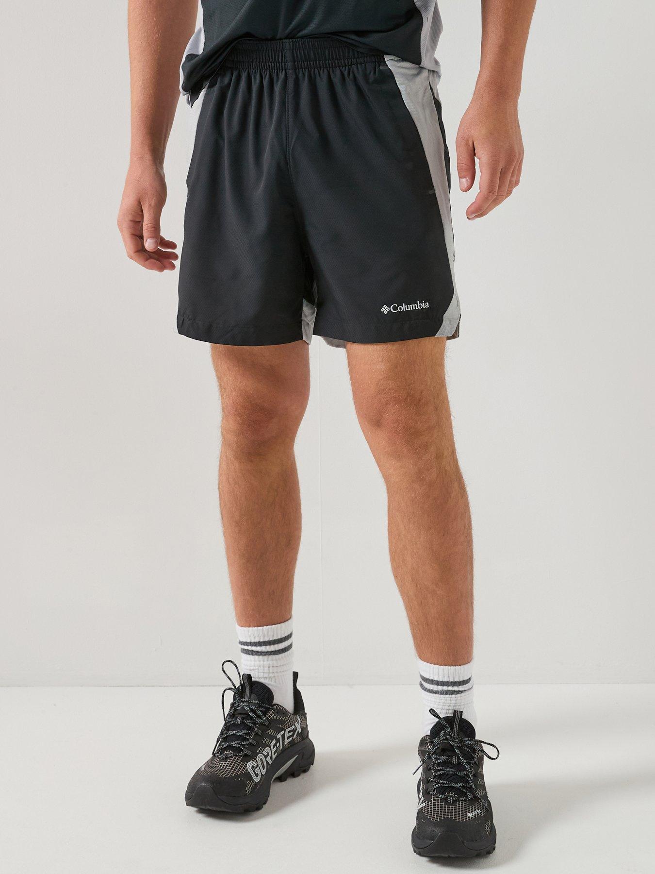 Columbia Mens Three Pitch Shorts, Black, Size Xl, Men