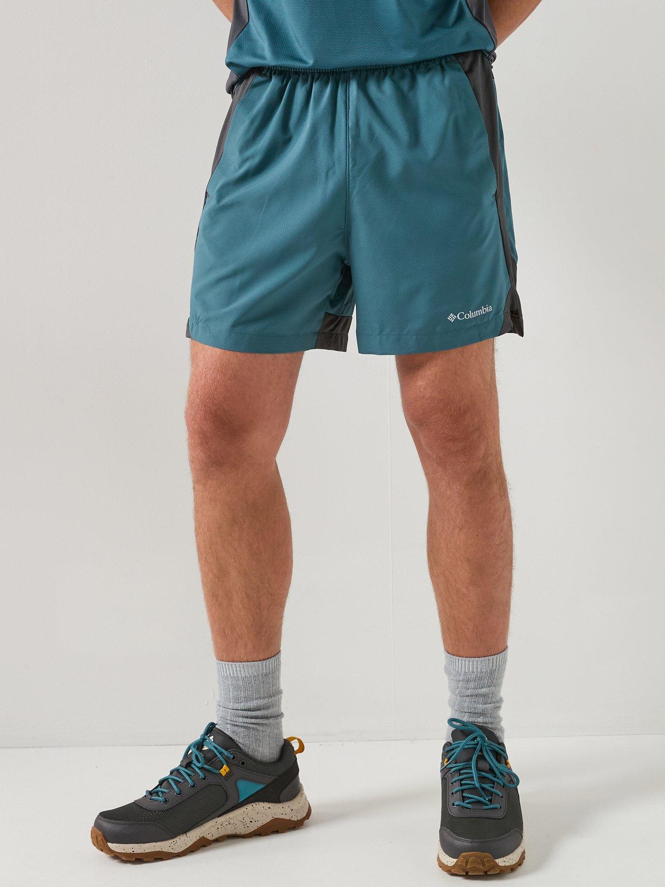 Columbia Mens Three Pitch Shorts, Blue, Size L, Men