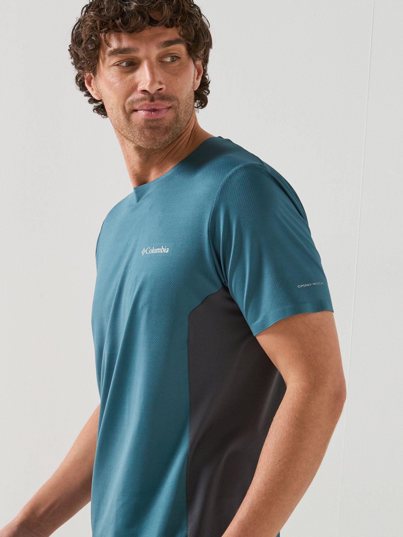 Image 5 of 6 of Columbia Mens Three Pitch T-Shirt - Blue