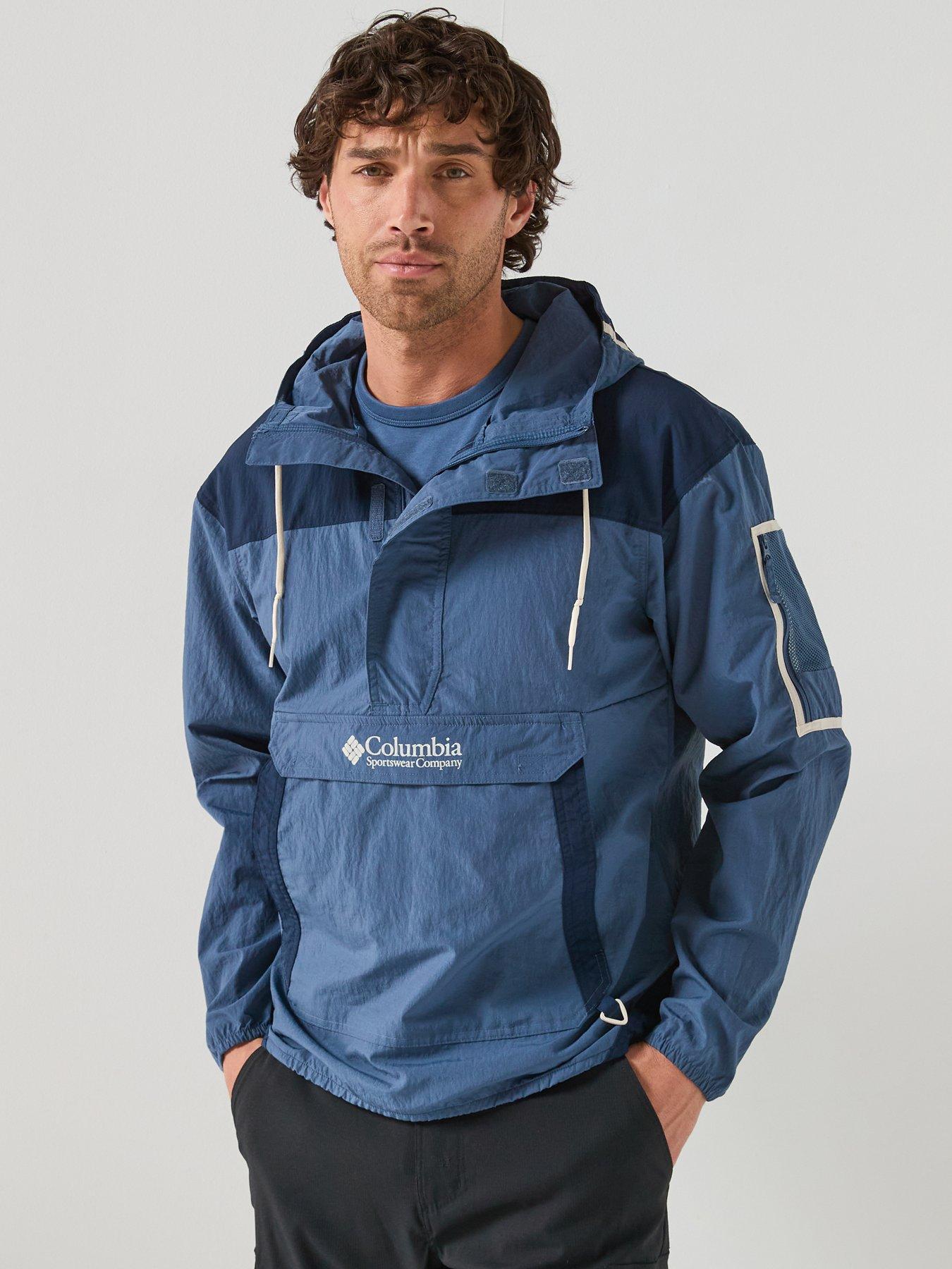 Columbia Mens Challenger Windbreaker Anorak - Blue