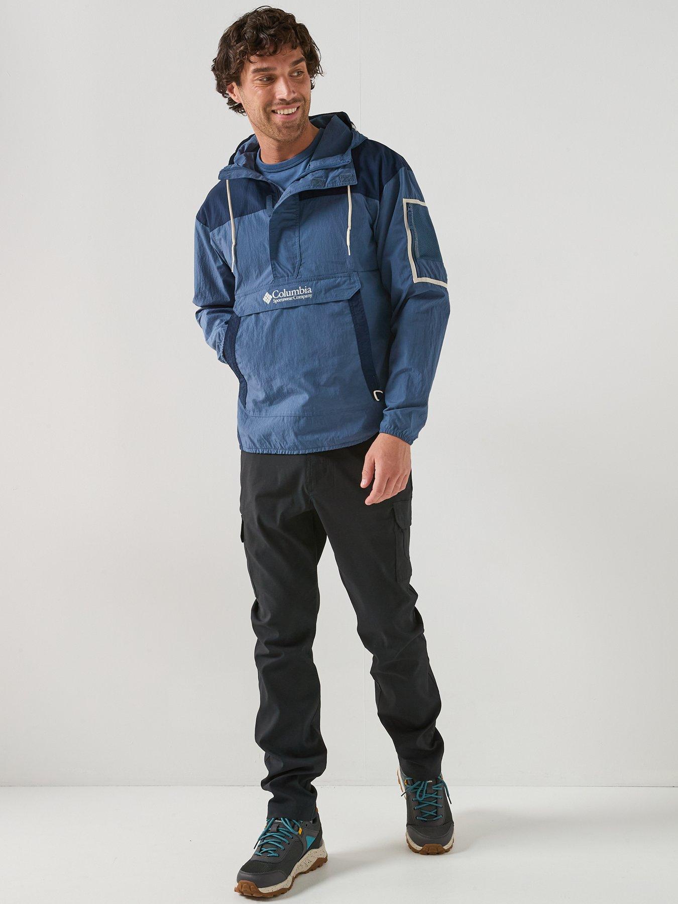Image 3 of 6 of Columbia Mens Challenger Windbreaker Anorak - Blue