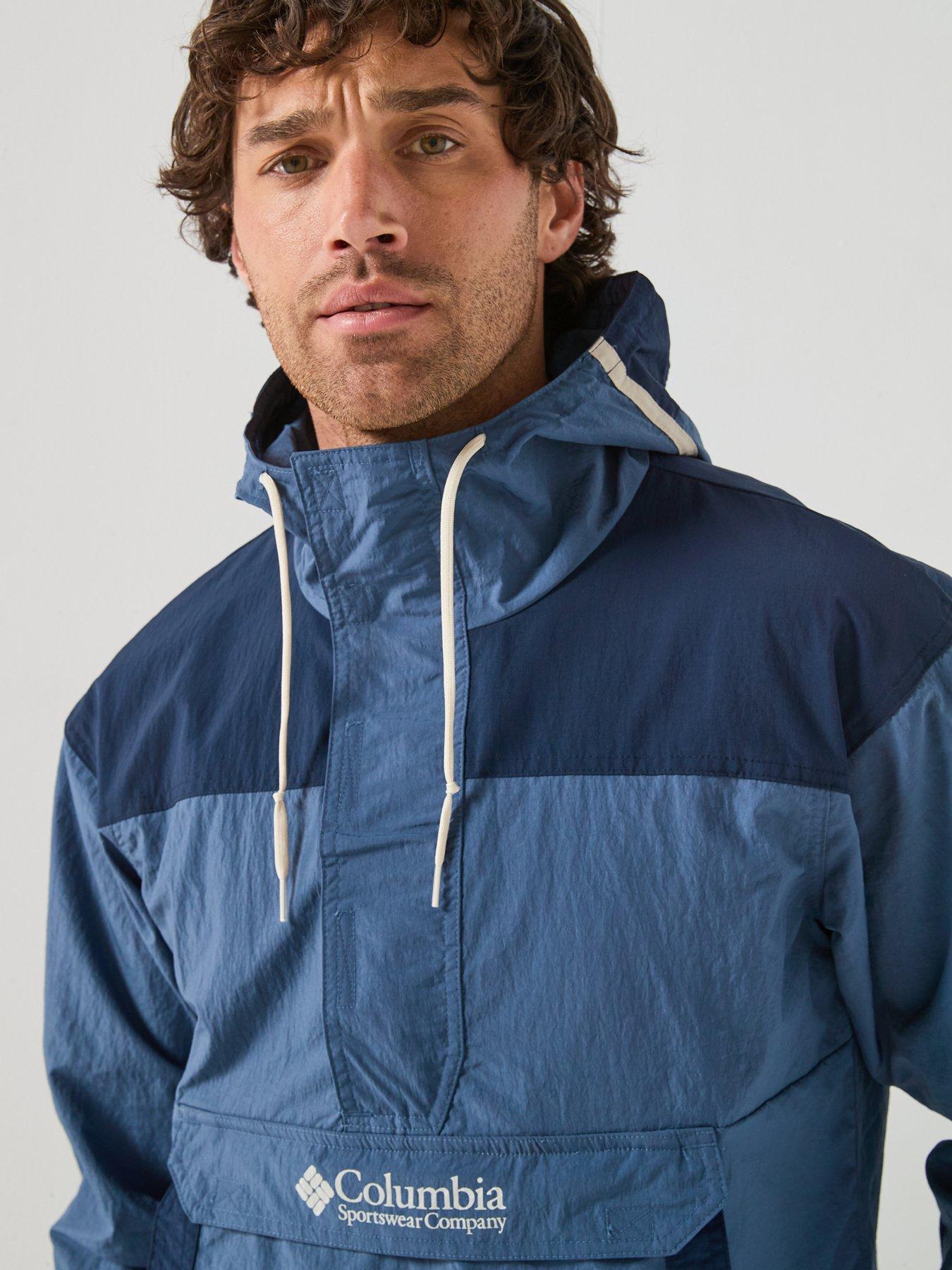 Image 4 of 6 of Columbia Mens Challenger Windbreaker Anorak - Blue