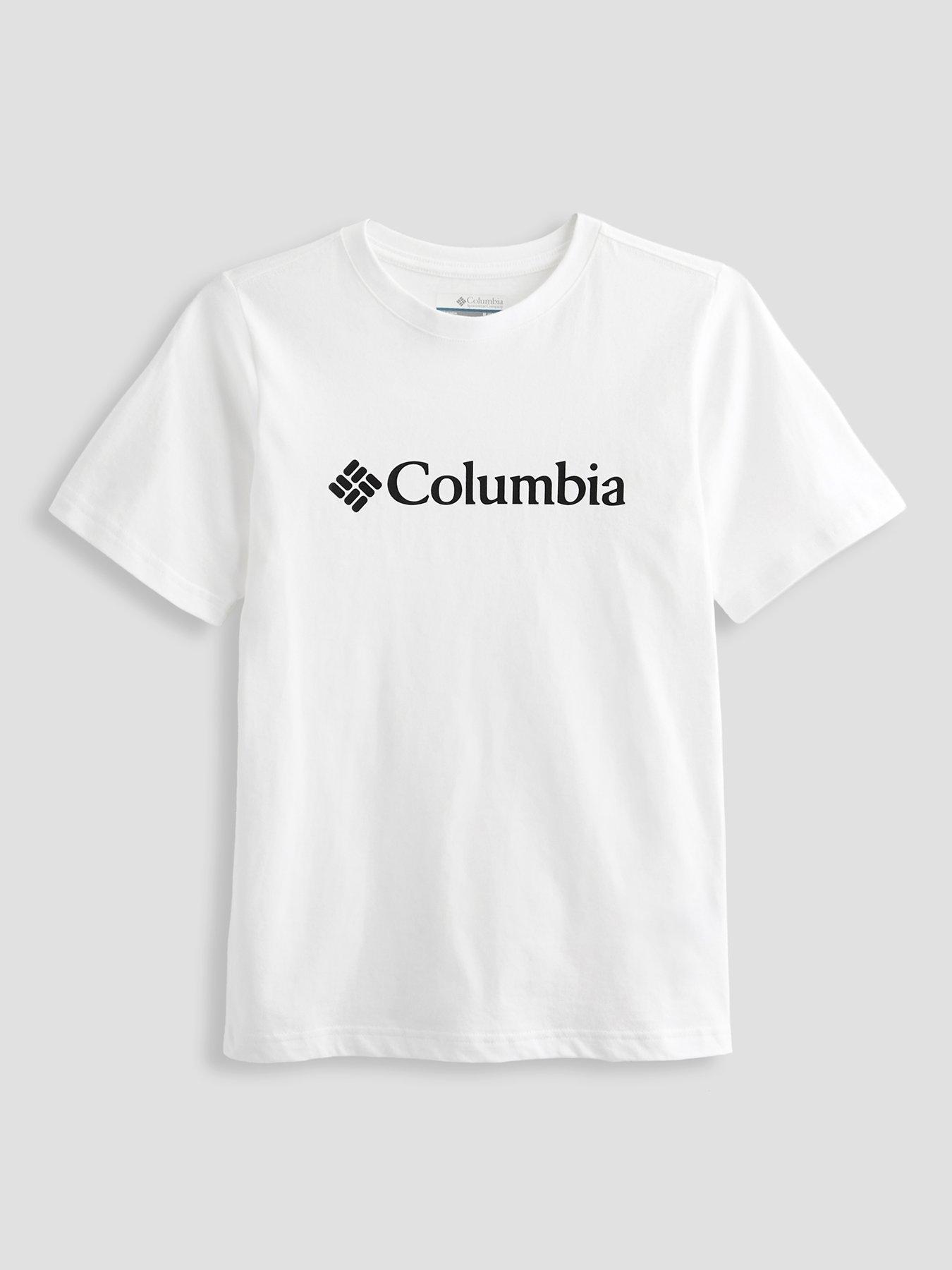 Columbia Junior Boys Valley Creek Ii Graphic T-shirt - White