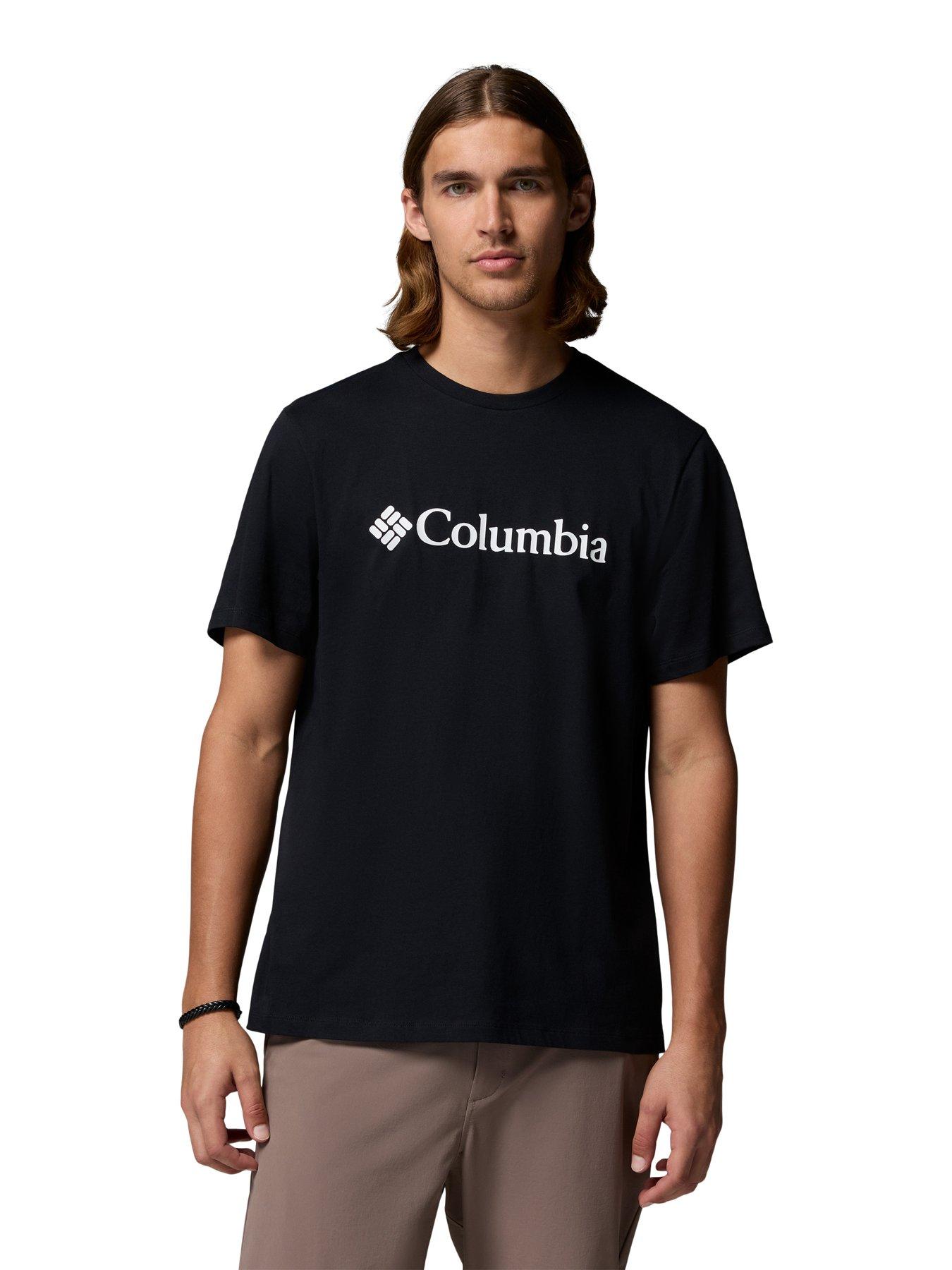 Columbia Mens Csc Basic Logo T-Shirt, Black, Size Xl, Men