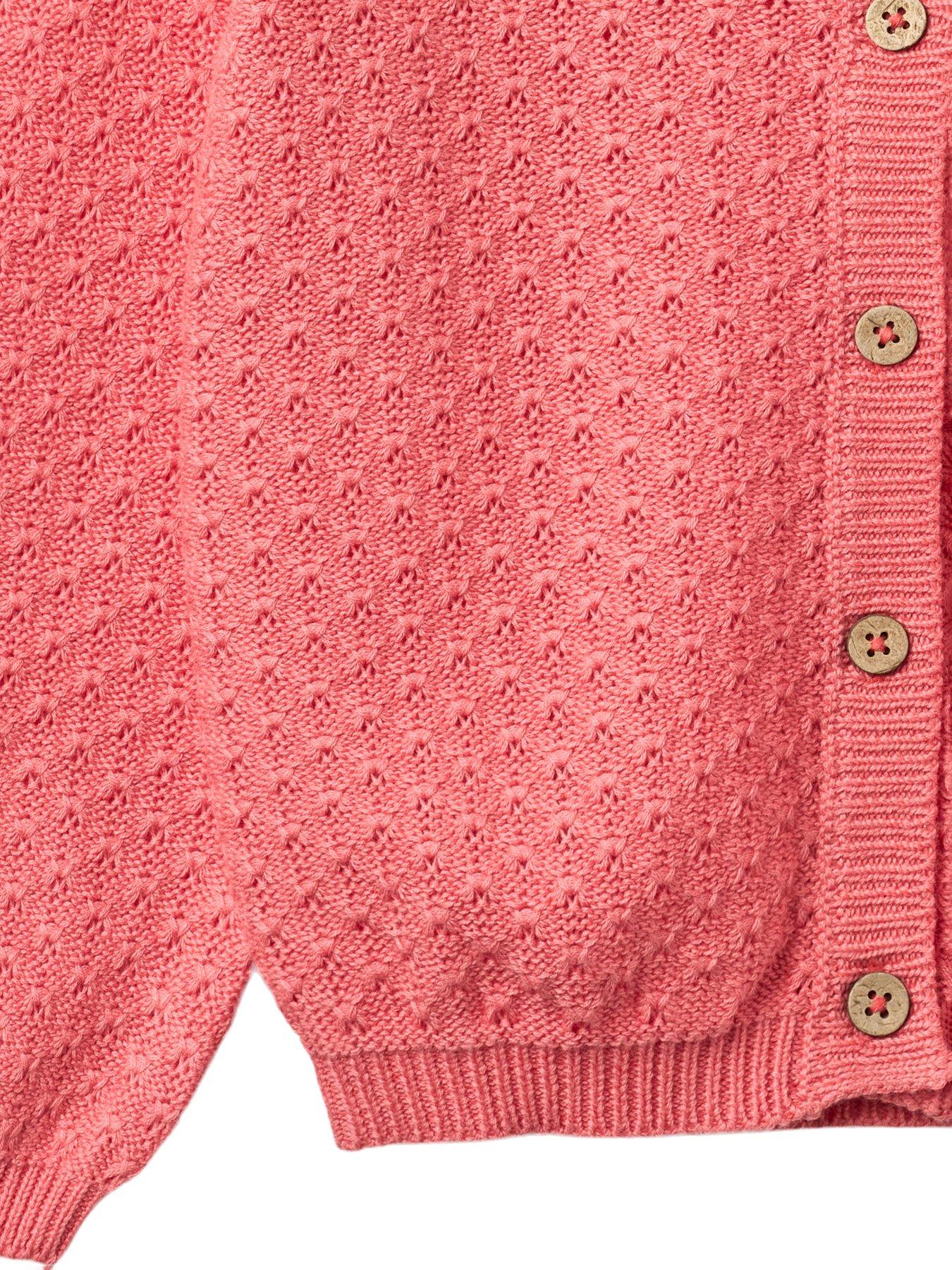 Image 3 of 3 of Wheat Girls Sibling Magnella Knitted Cardigan - Pink