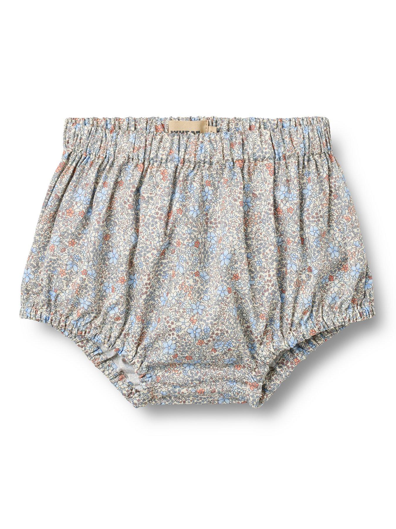 Image 2 of 4 of Wheat Baby Girls Saloma Printed Frill Bloomers - Blue