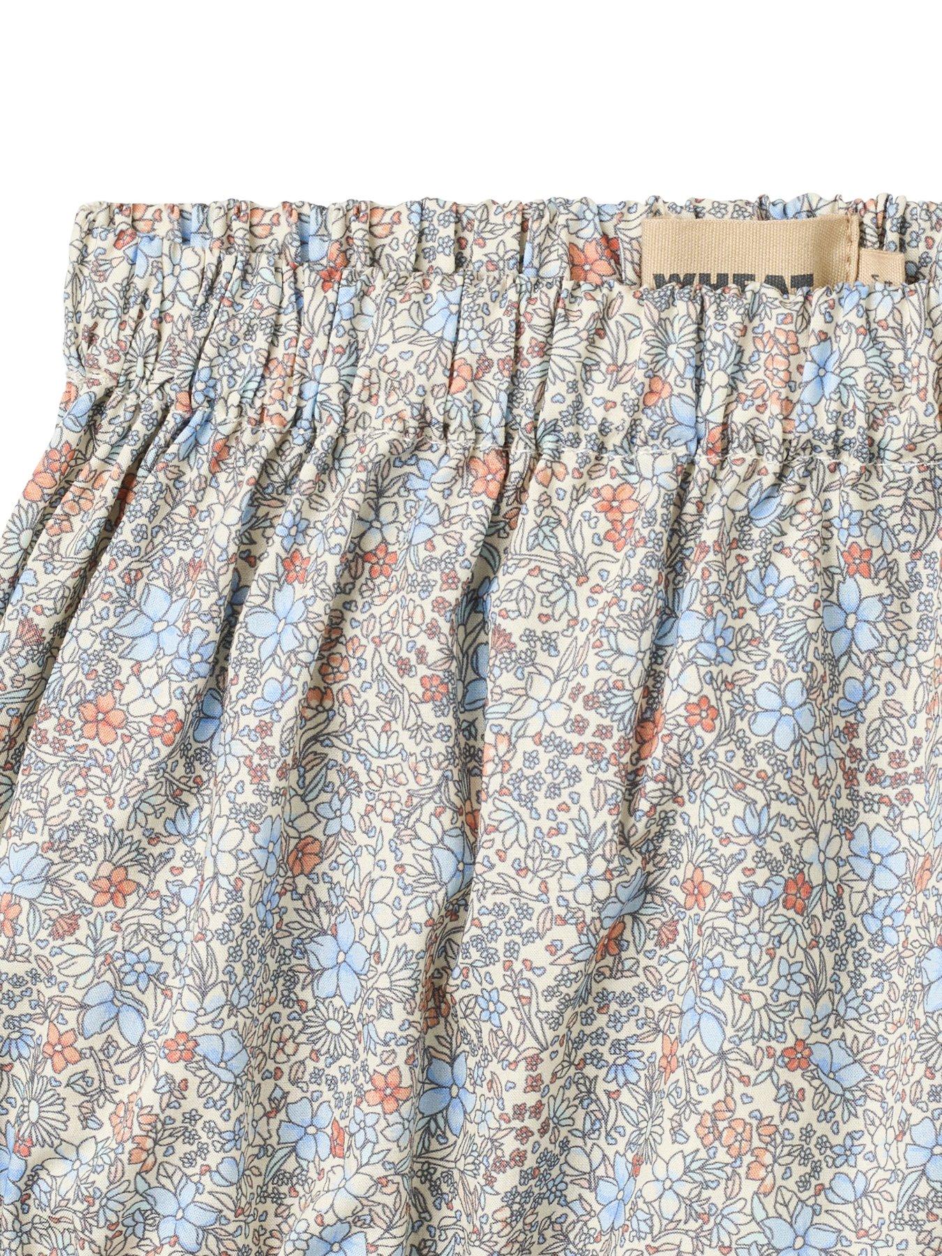Image 4 of 4 of Wheat Baby Girls Saloma Printed Frill Bloomers - Blue