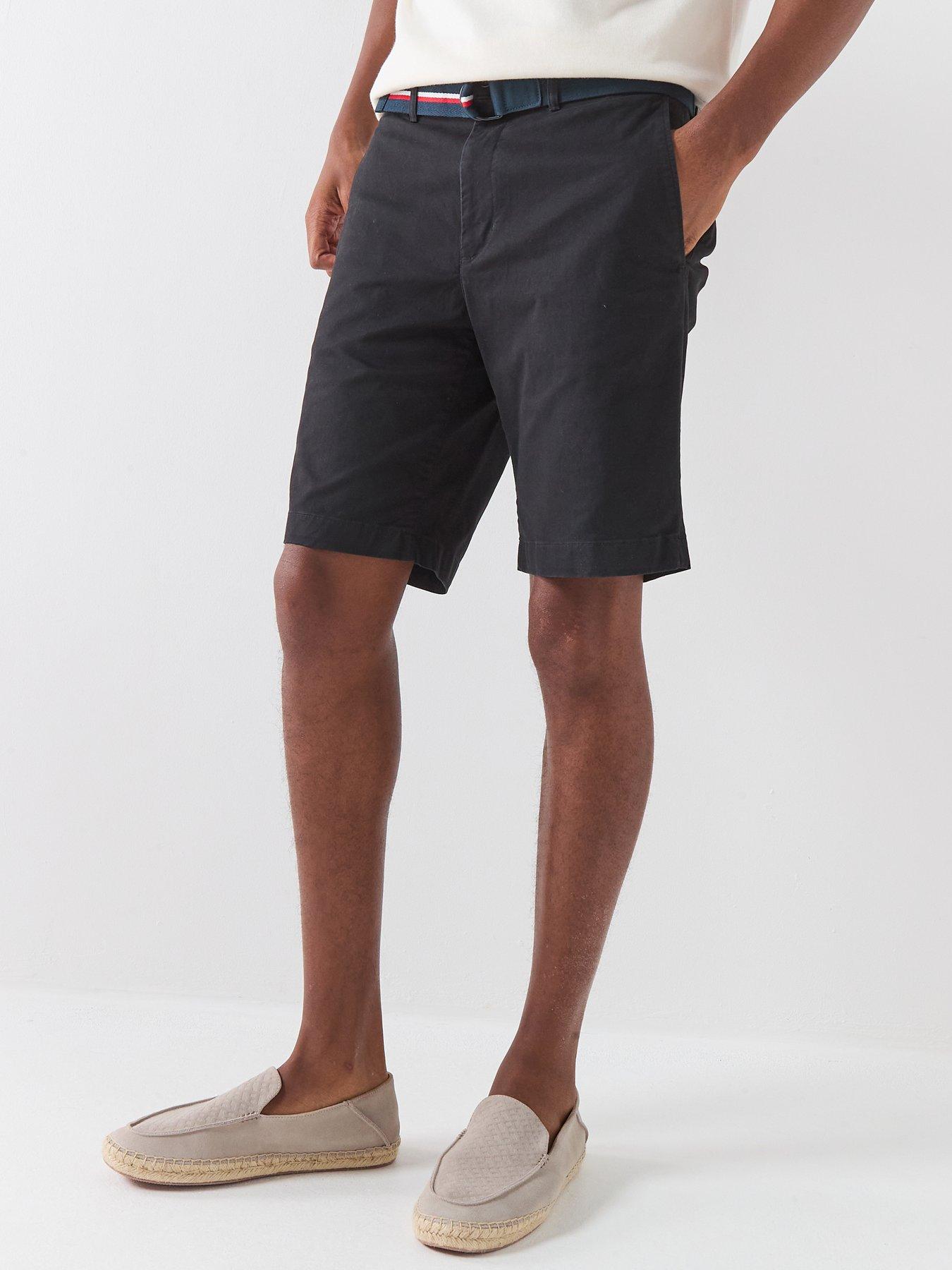 Tommy Hilfiger Denton Essential Twill Belted Chino Shorts - Black