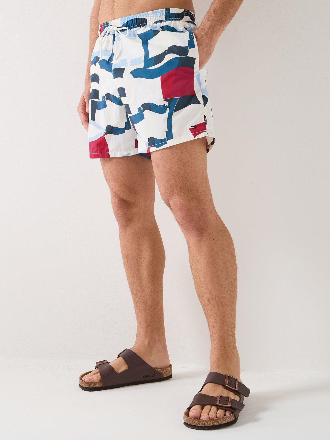 Tommy Hilfiger Essential All Over Print Medium Swim Shorts, Multi, Size L, Men