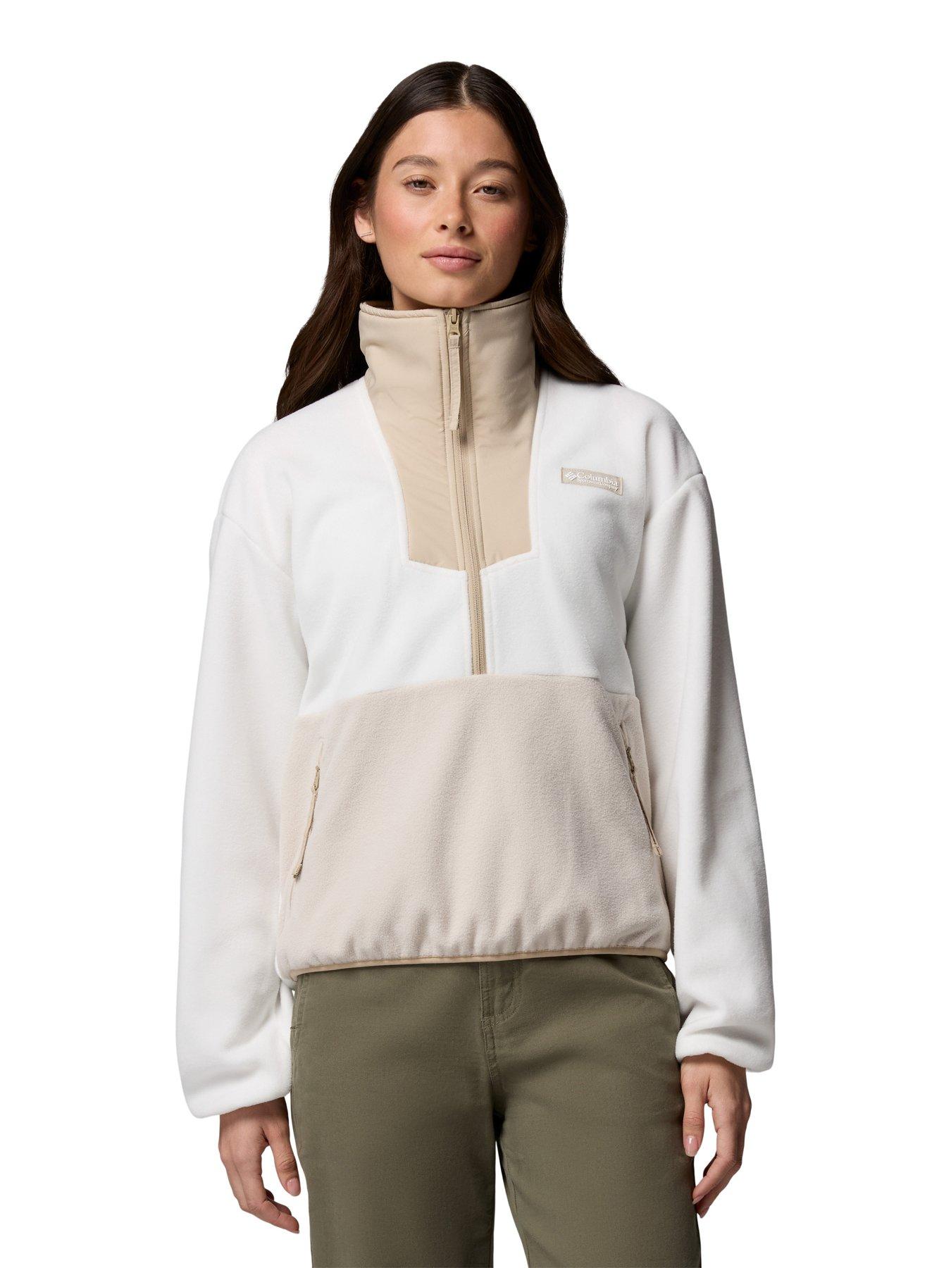Columbia Womens Sequoia Grove 1/2 Zip Fleece, Beige, Size Xs, Women