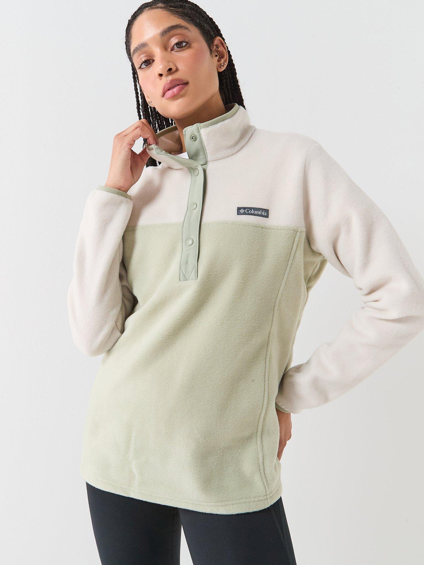 Columbia Womens Benton Springs 1/2 Snap Pull Over - Green