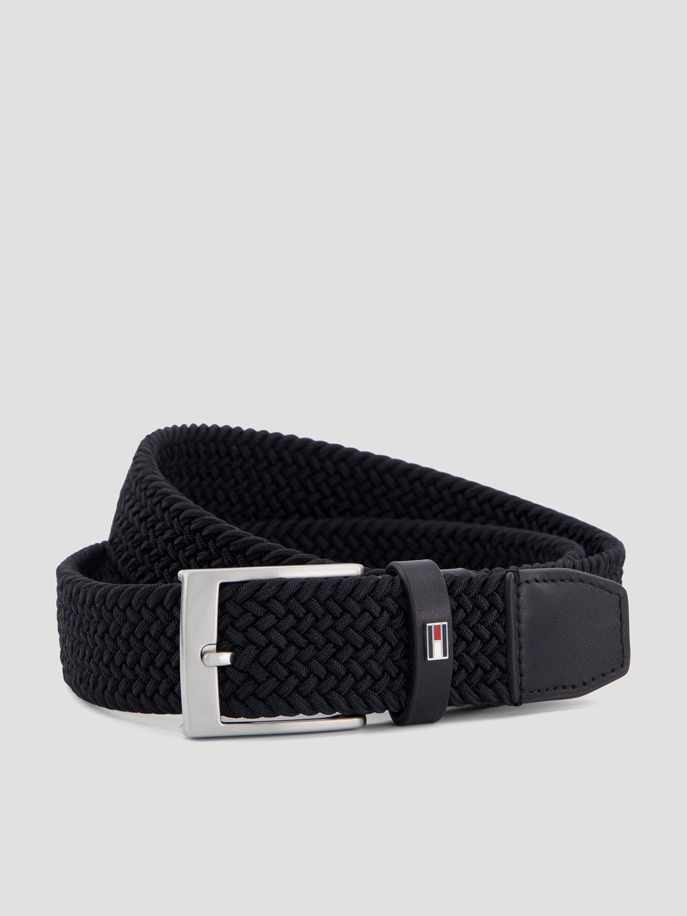 Image 1 of 4 of Tommy Hilfiger Adan 35 Elastic Woven Belt - Black